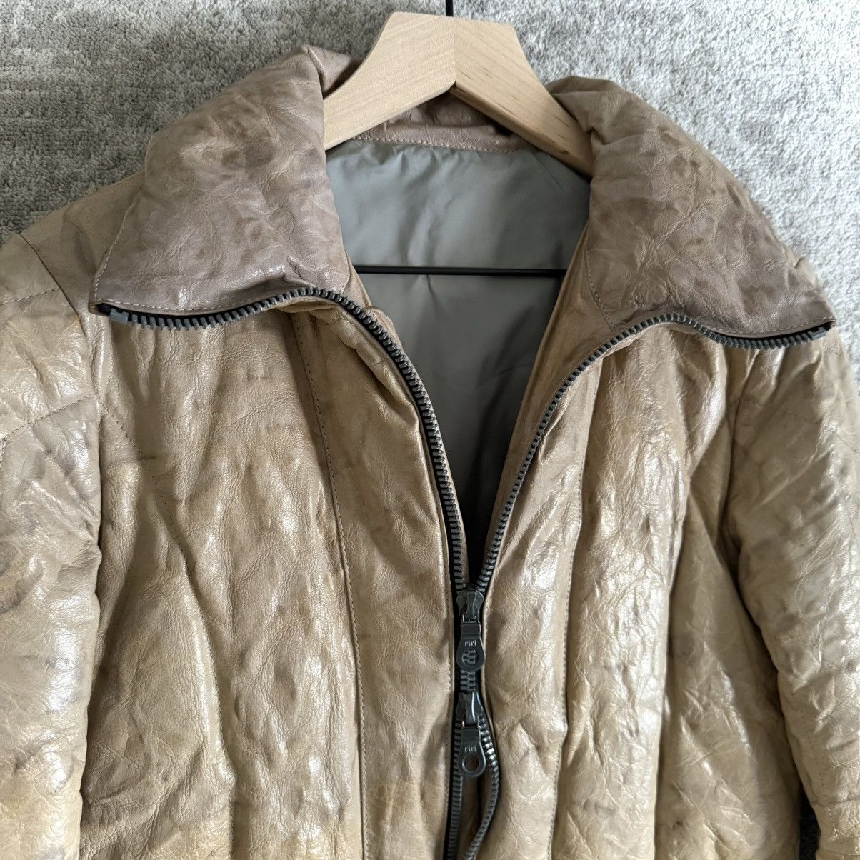 Isamu Katayama Backlash Isamu Katayama BACKLASH Cow Leather Riri Zip Down Jacket Size US M / EU 48-50 / 2 - 3 Thumbnail