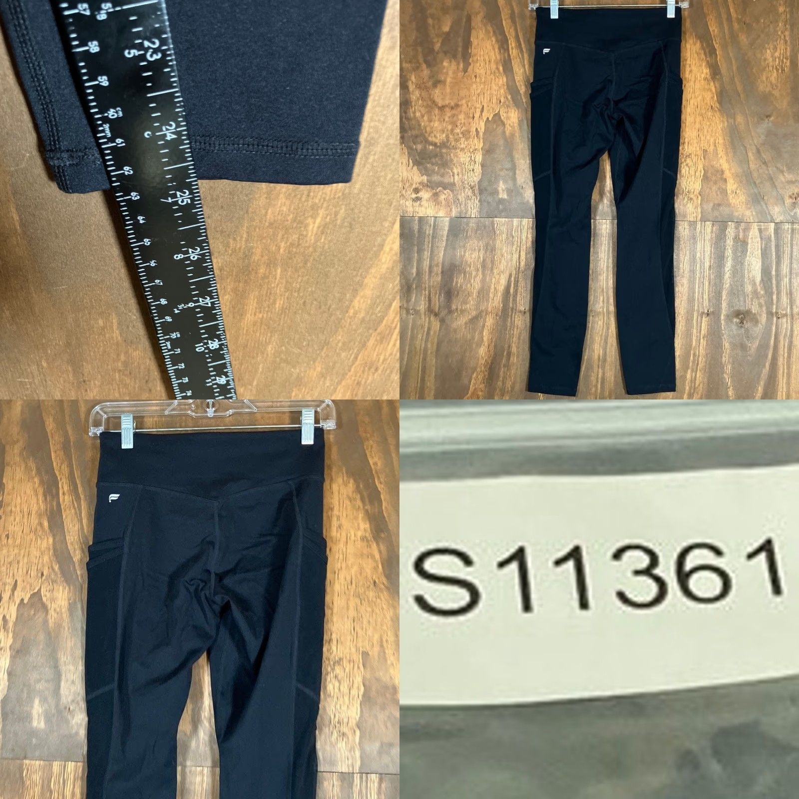 Fabletics Fabletics Leggings Womens Pants Black Motion365 Sheer High Waisted Stretch Small Ankle Skinny Pull On Pockets Size 28" / US 6 / IT 42 - 8 Thumbnail