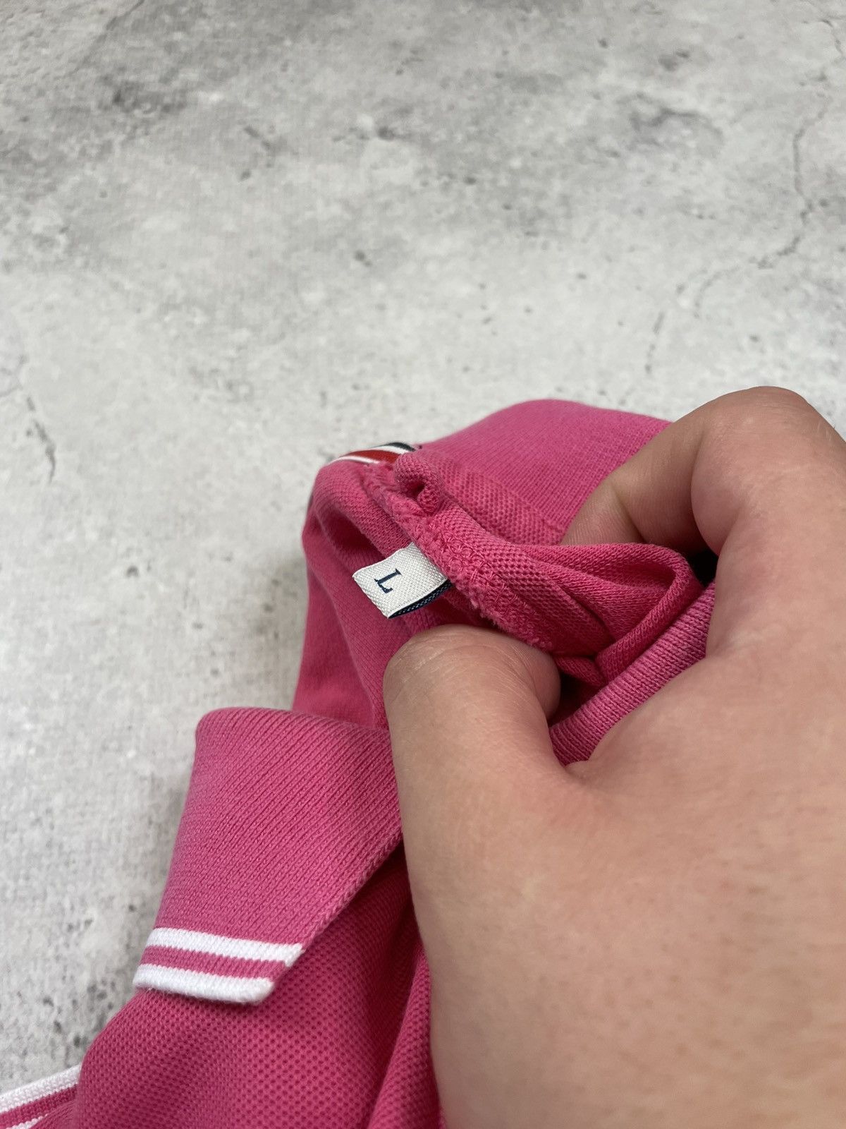 Moncler Moncler Women's Pink Maglia Polo Manica Corta T-shirt Size L Size L / US 10 / IT 46 - 8 Thumbnail