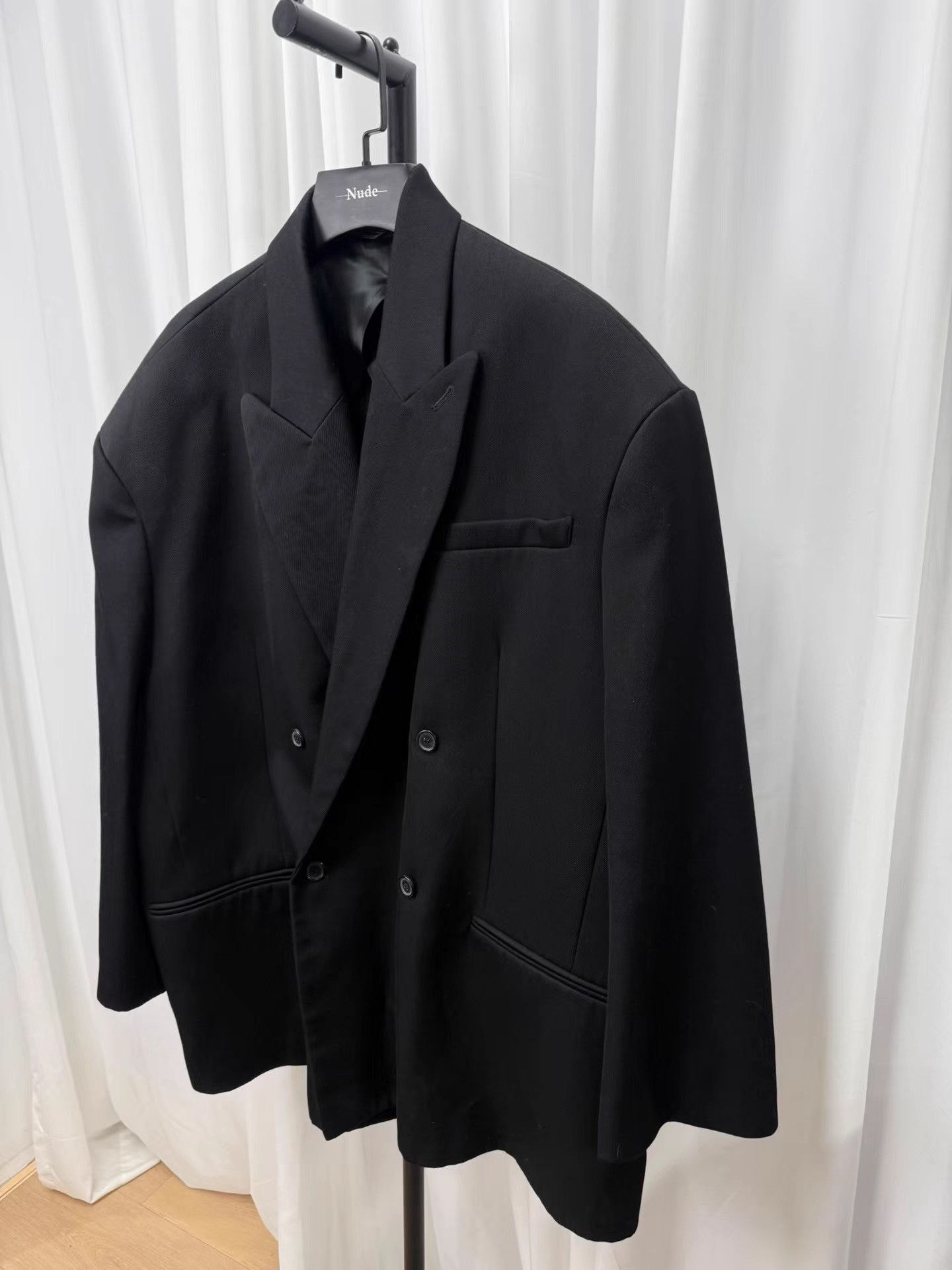 Hed Mayner HED MAYNER Wool Oversized Shoulder Pad Blazer K20 Size US S / EU 44-46 / 1 - 2 Thumbnail