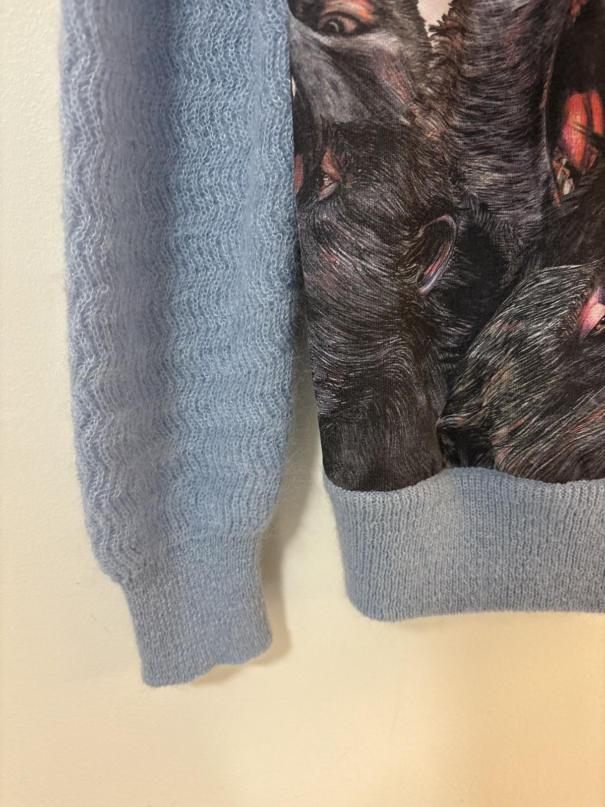 Givenchy Givenchy Blue Graphic Knit Sweater Size XS / US 0-2 / IT 36-38 - 5 Thumbnail