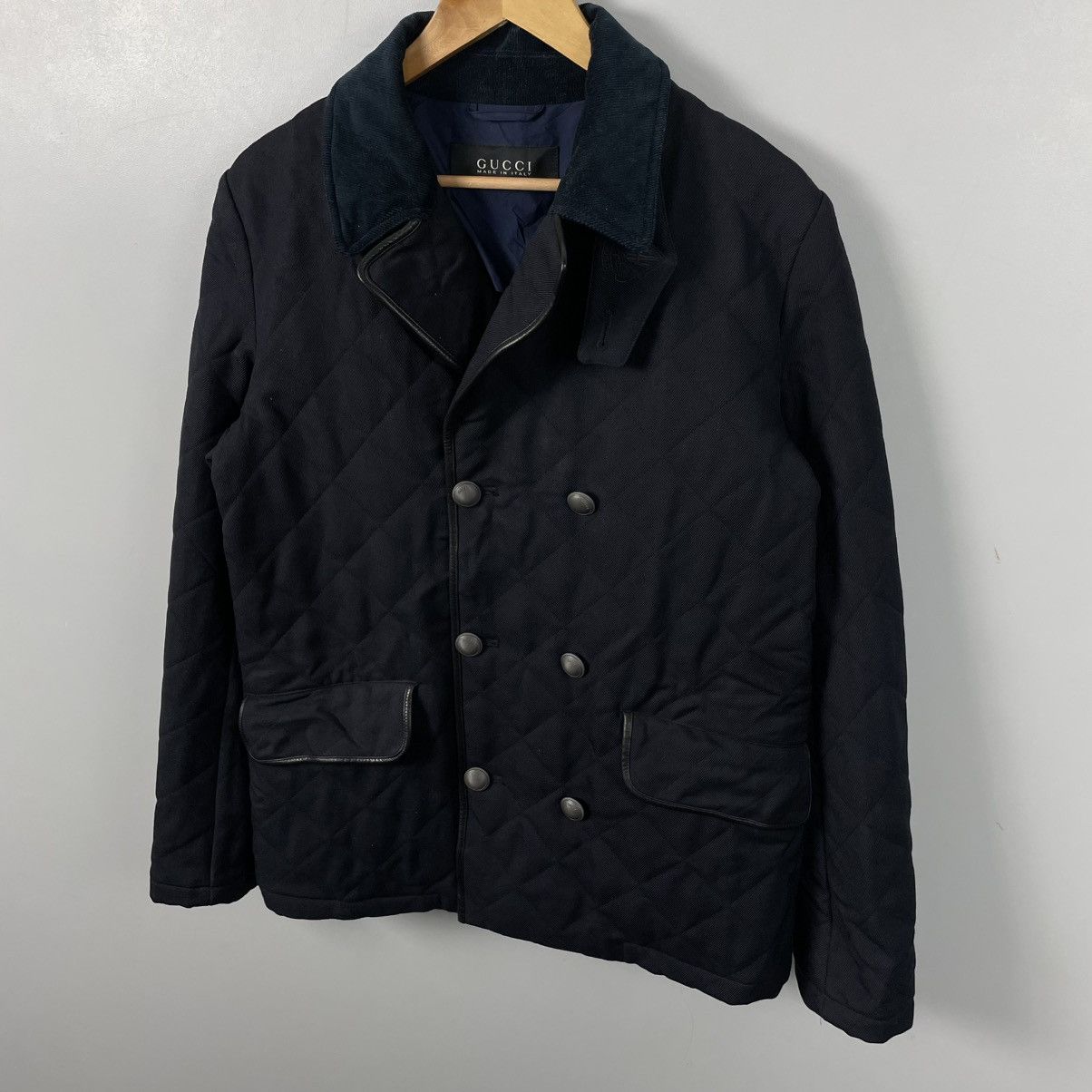 Gucci Archive Gucci short double-breasted coat designer Tom Ford Size US M / EU 48-50 / 2 - 2 Thumbnail