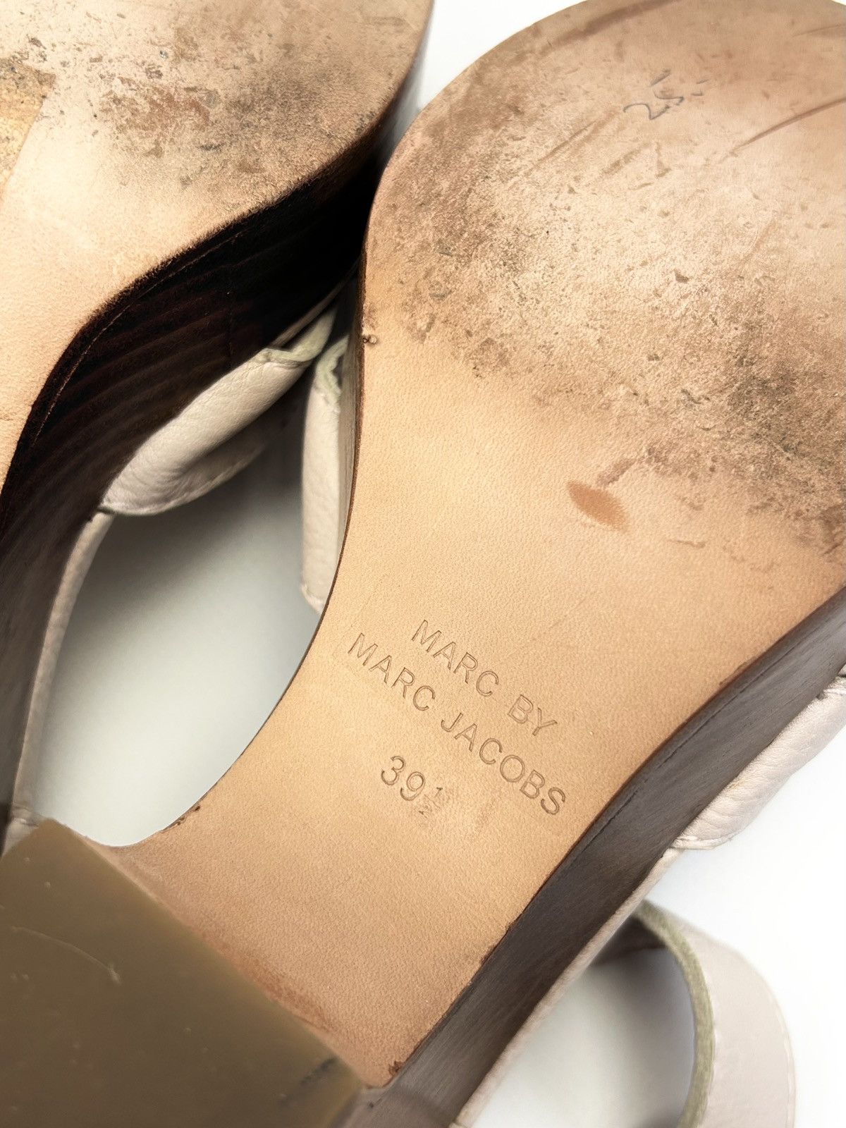 Marc by Marc Jacobs × Vintage Luxury Marc Jacobs Pink Leather Platform Sandals Size US 9 / IT 39 - 9 Thumbnail