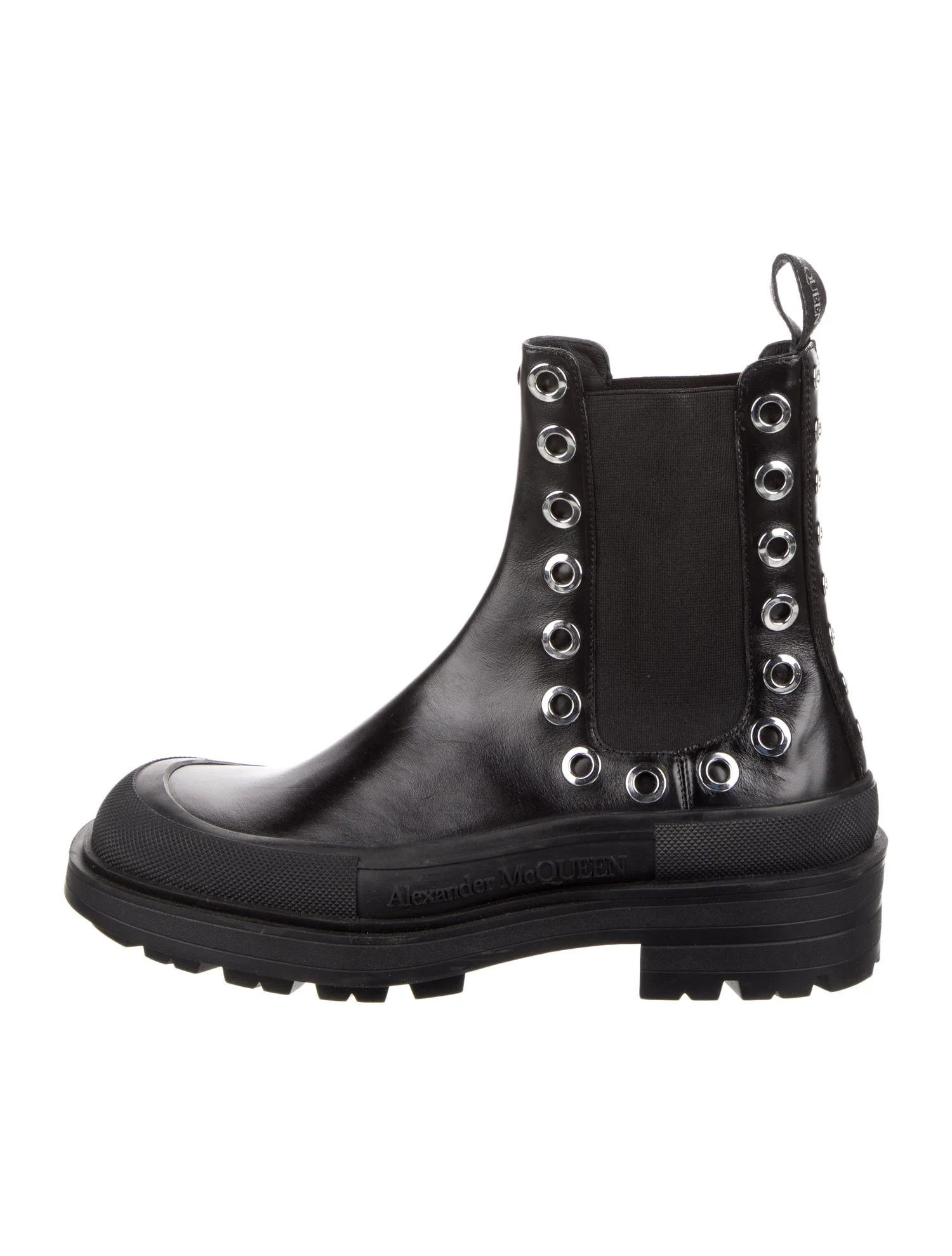 Alexander McQueen o1y1024 Ankle Boots in Black Size US 8 / EU 41 - 1 Thumbnail