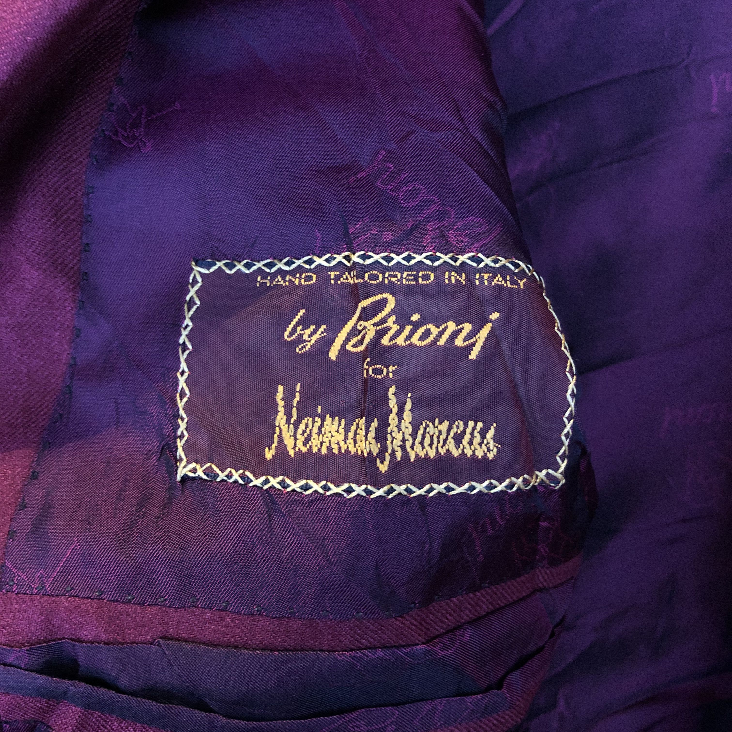 Brioni Brioni For Neiman Marcus Burgundy Traiano Blazer Size 54L - 8 Thumbnail