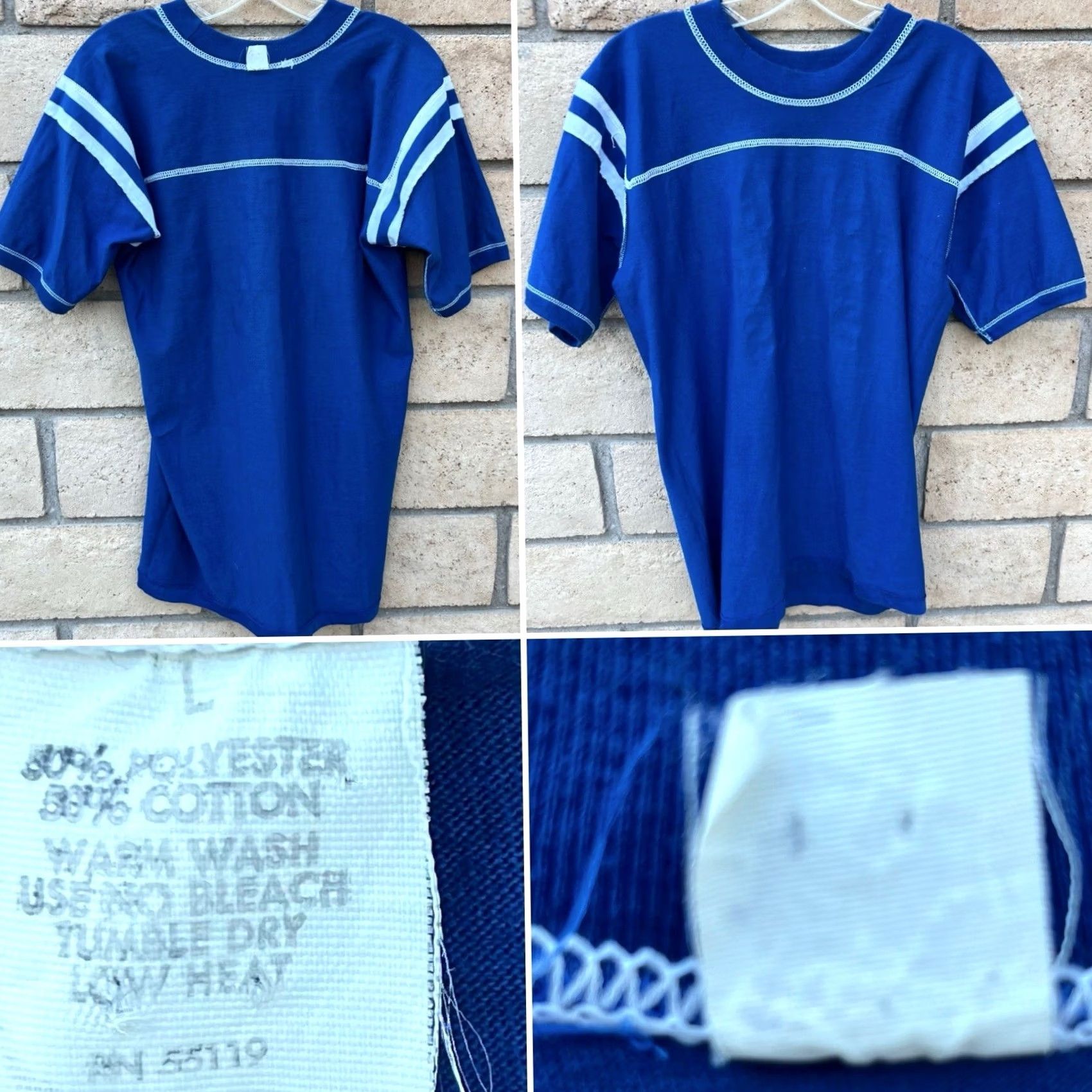 Vintage VINTAGE Bingo Callers Do It With Balls Shirt Joe #1 Bingo King Tee Blue 80s L Mens Player Shirt Size US L / EU 52-54 / 3 - 7 Thumbnail