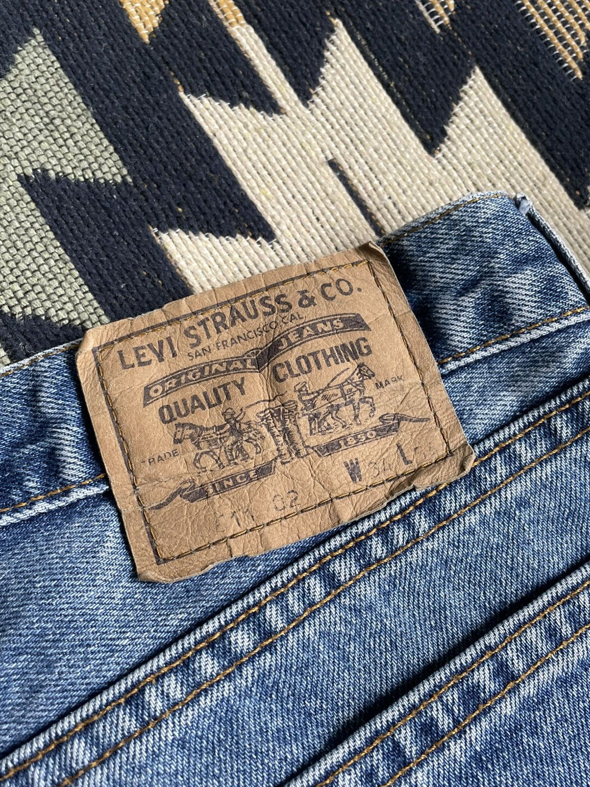 Levi's × Vintage Vintage Levi’s 511 Orange Tab Denim Blue Jeans Size US 34 / EU 50 - 5 Thumbnail