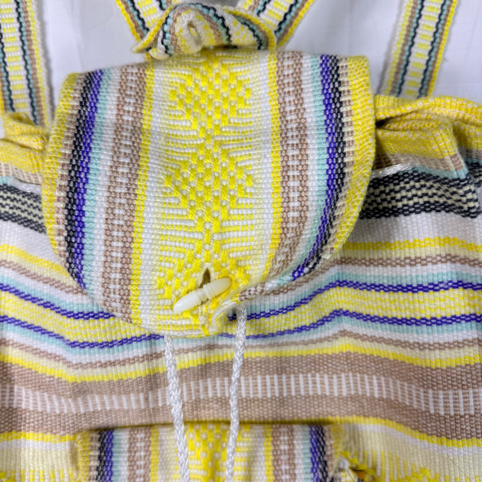 Other Mr Pinzon Mexican Backpack Woven Drawstring Unisex Boho Bag Size ONE SIZE - 3 Thumbnail