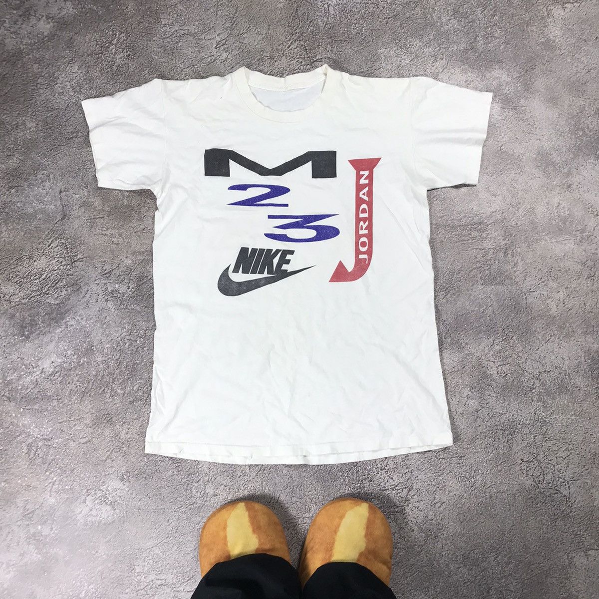 VINTAGE Y2K NIKE M J 23 JORDAN RARE TEE STREETWEAR 90s