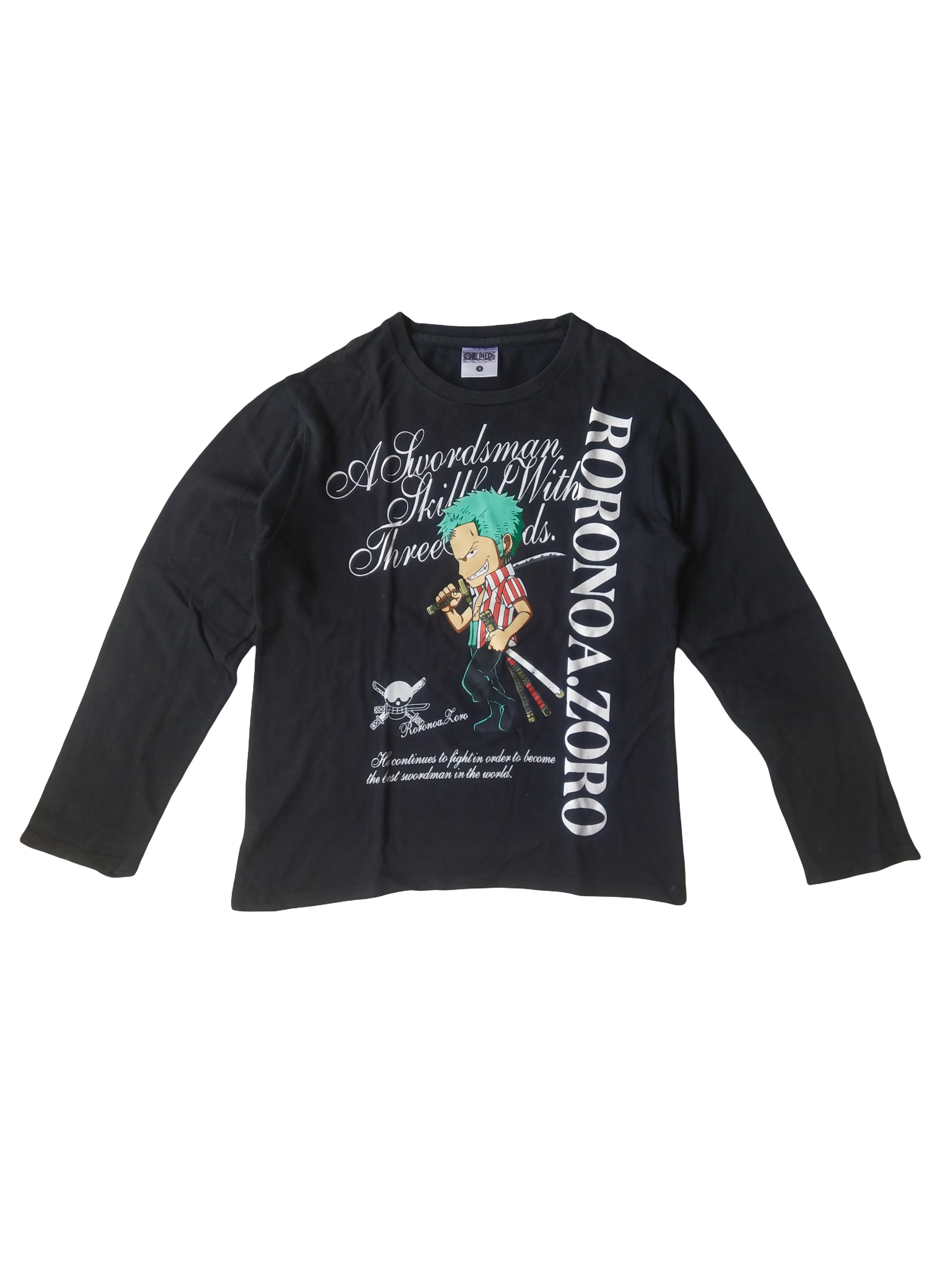 One Piece One Piece Roronoa Zoro Swordsman Art Anime L/S Tee Size US S / EU 44-46 / 1 - 1 Thumbnail