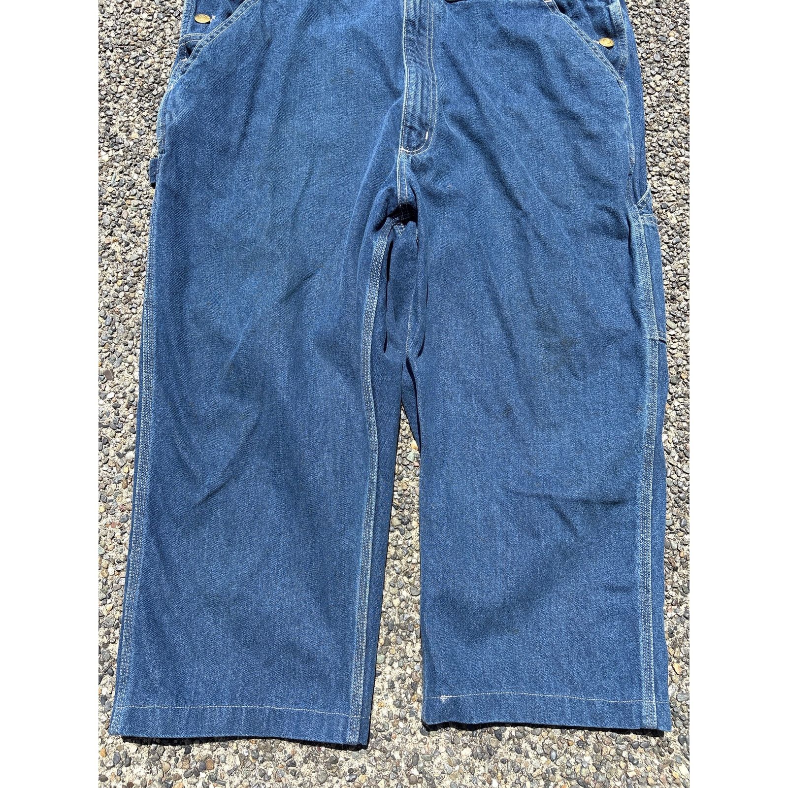 Carhartt Carhartt Loose Fit carpenter Overalls OR4672-M Blue 40x28 Size US 40 / EU 56 - 4 Thumbnail
