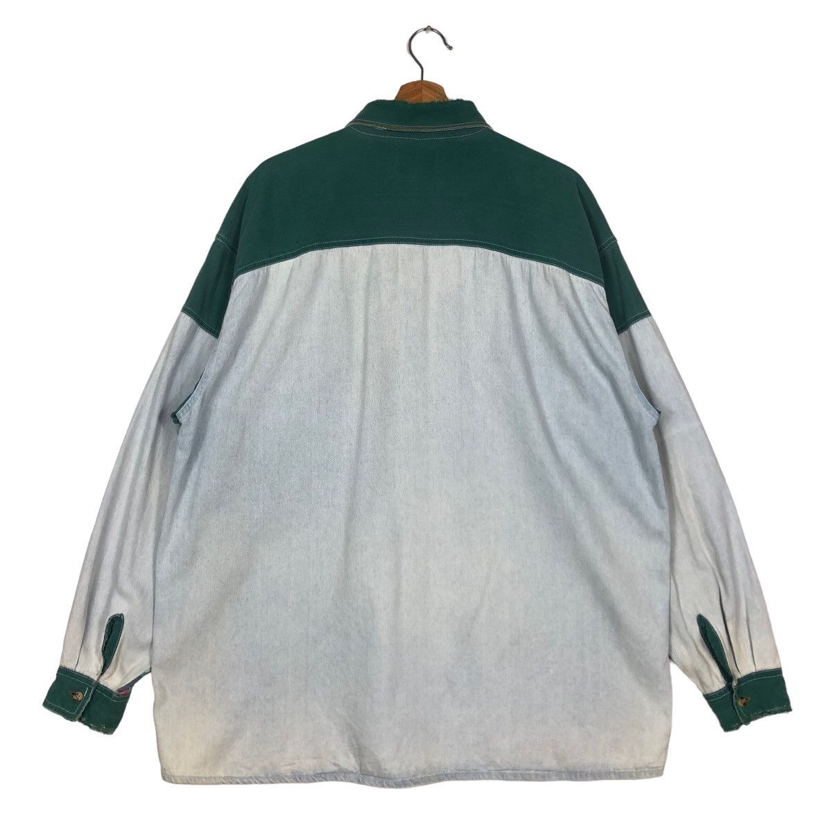Toyo Enterprises 🔥Vintage Toyo Enterprise Design Silver Chambray Jacket Size US M / EU 48-50 / 2 - 8 Thumbnail