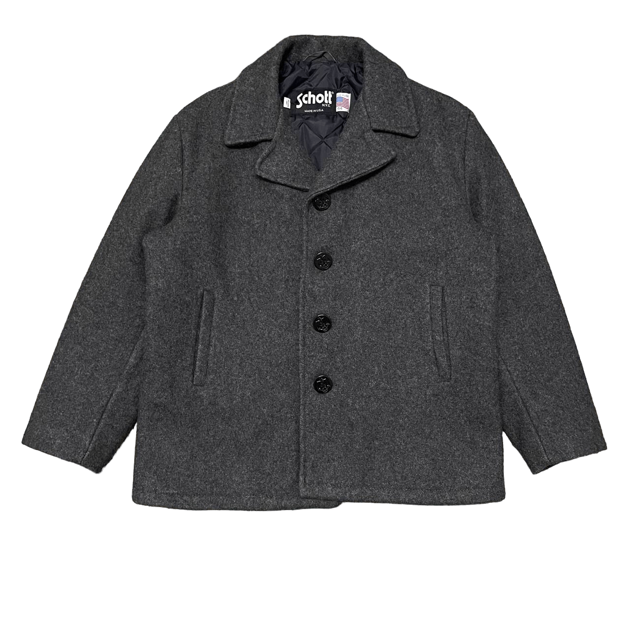 Made In Usa × Schott × Vintage Vintage Schott Wool Coat Made Made In Usa × Schott × Vintage Vintage Schott Wool Coat Made