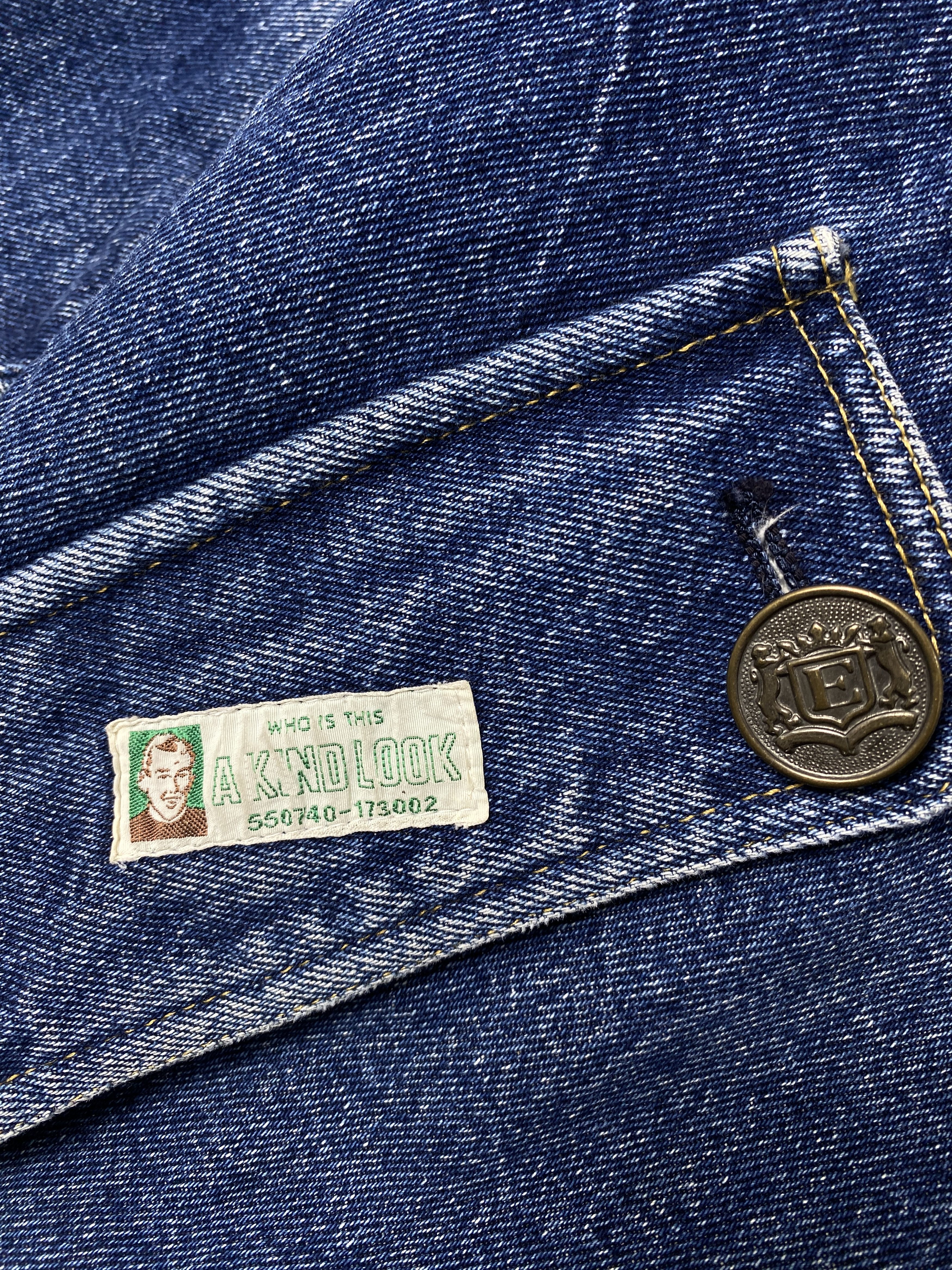 Japanese Brand Vintage Bois De Boulogne Denim Jacket J2338 Size US L / EU 52-54 / 3 - 5 Thumbnail