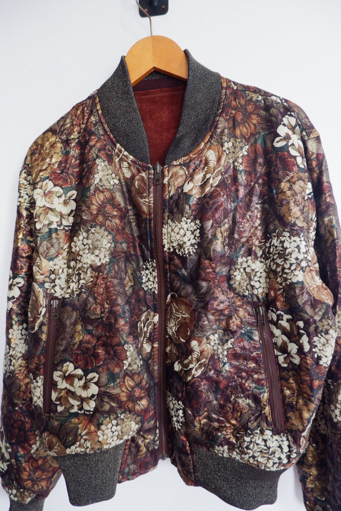 Yoshiyuki Konishi Vintage Yoshiyuki Konishi Reversible Velour Jacquard Bomber Size US M / EU 48-50 / 2 - 7 Thumbnail