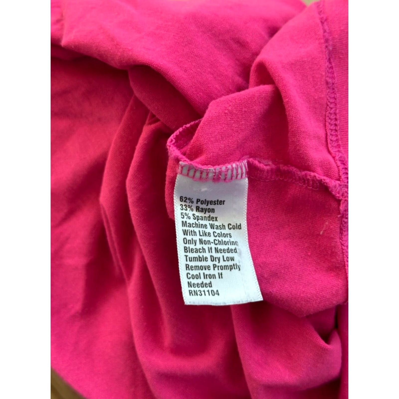 Vintage ZELLOS Knit Tee Pink Scoop Neck Short Sleeve Hi/Lo Hem Criss-Cross Straps Size Medium Womens Size M / US 6-8 / IT 42-44 - 6 Thumbnail