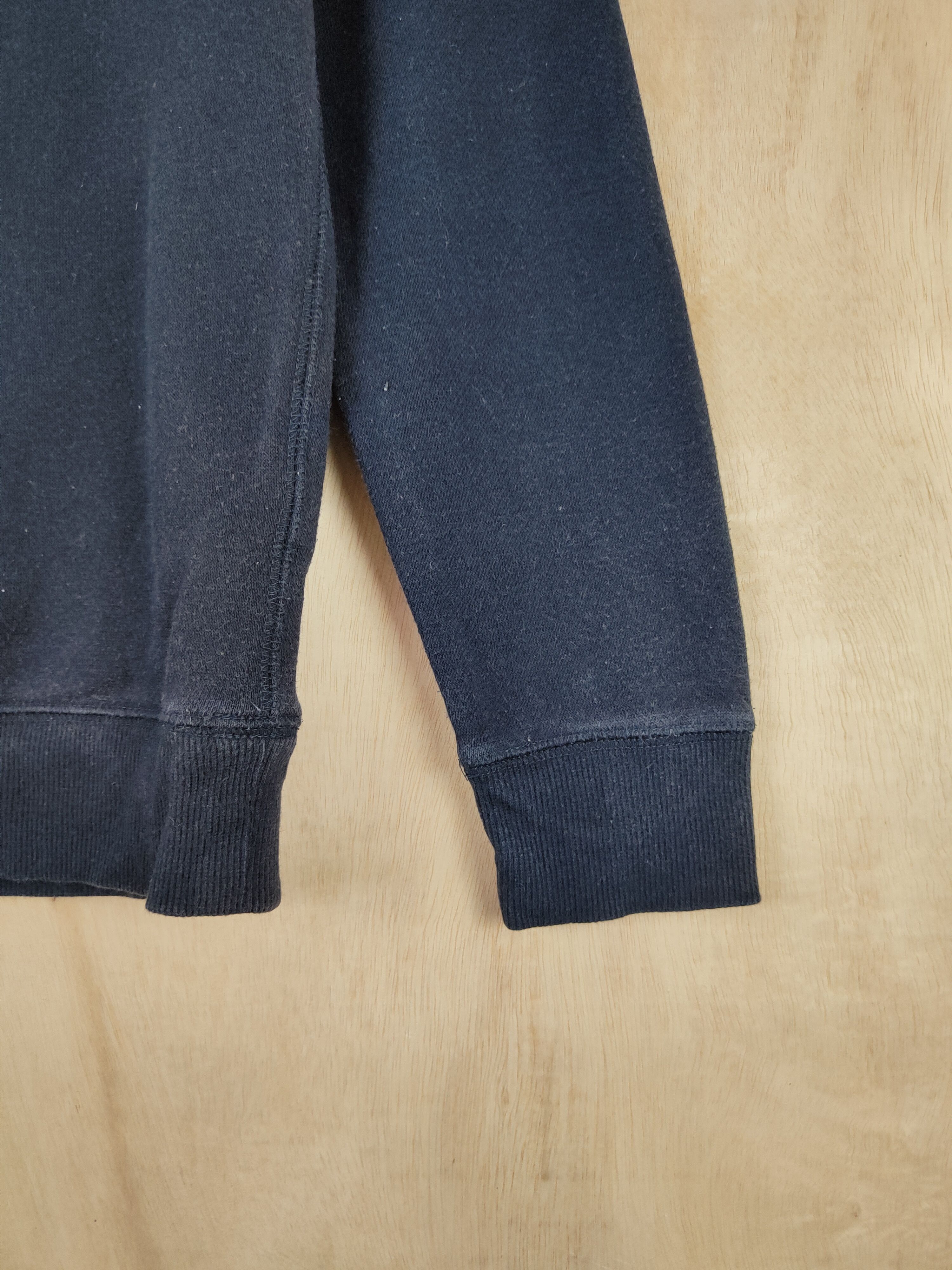 Japanese Brand × Vintage Japanese Brand Blue Black plain Sweatshirts #S2639 Size XS / US 0-2 / IT 36-38 - 4 Thumbnail