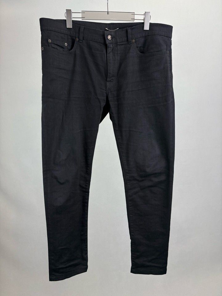 Saint Laurent Paris Saint Laurent Black Denim Jeans Size 36 Size US 36 / EU 52 - 1 Thumbnail