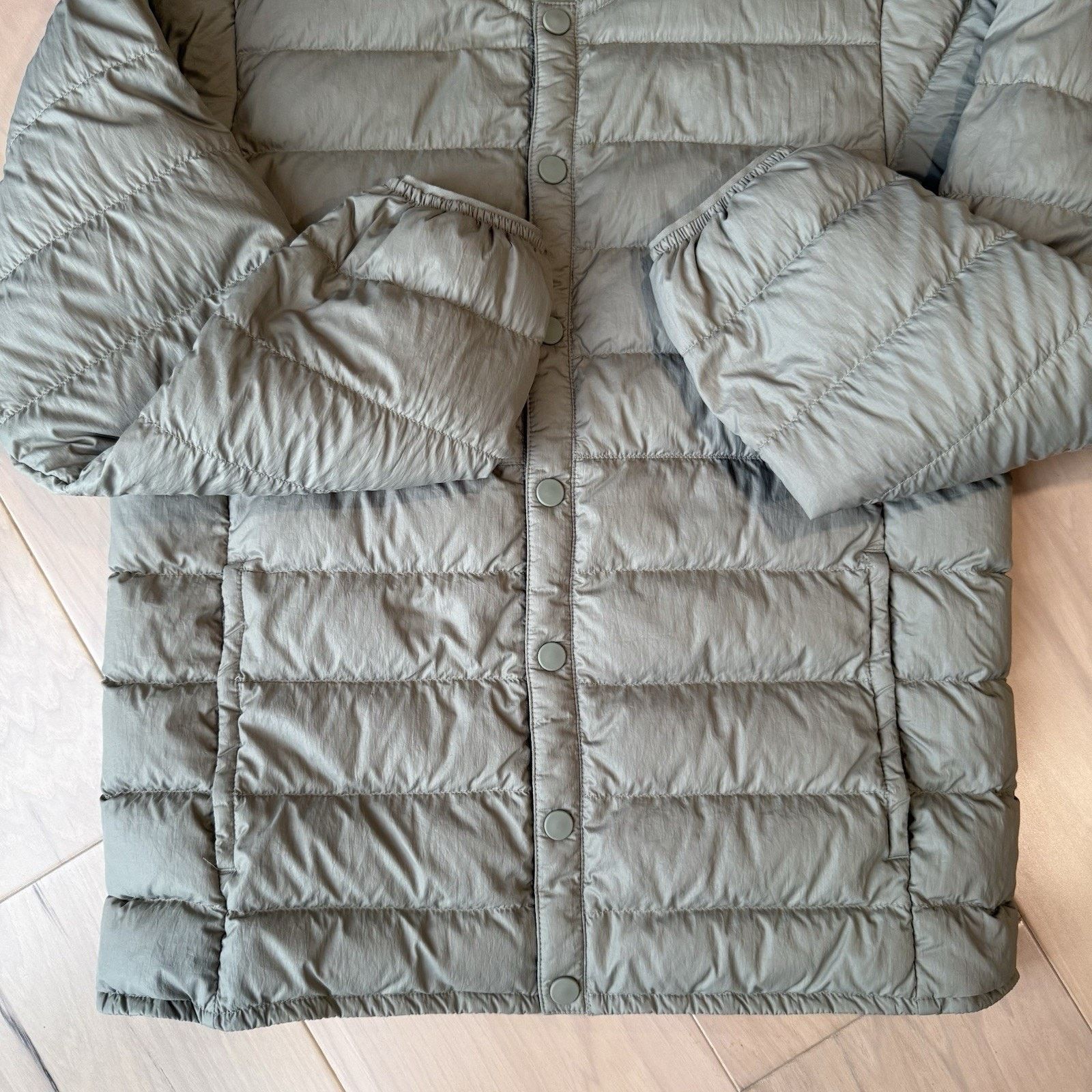 Outdoor Voices Outdoor Voices Down Jacket Women's Gray Insulated Button Up Size S / US 4 / IT 40 - 5 Thumbnail