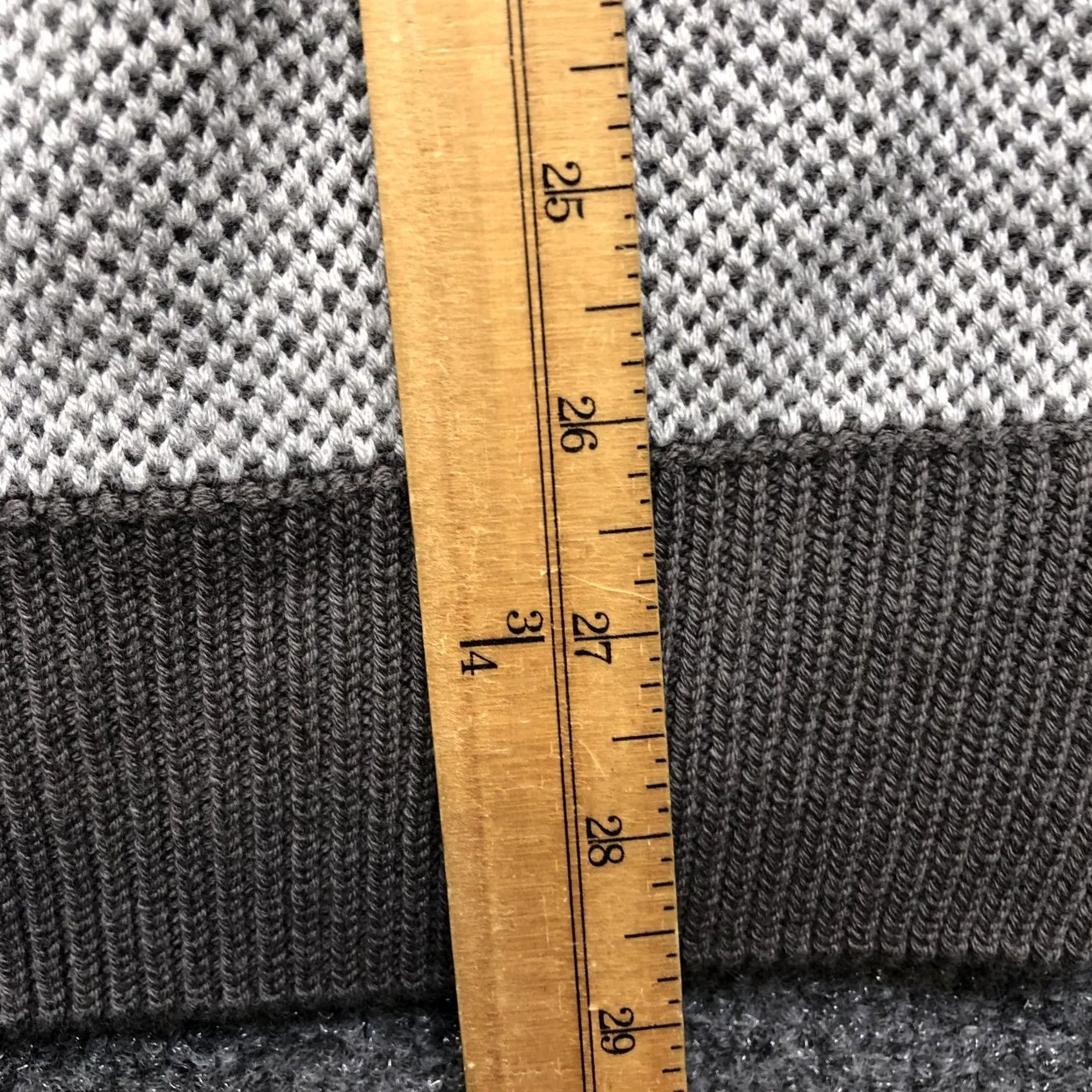 Chaps Chaps Sweater Mens Medium Gray Full Zip Mock Neck Waffle Knit Pullover Casual Size US M / EU 48-50 / 2 - 2 Thumbnail