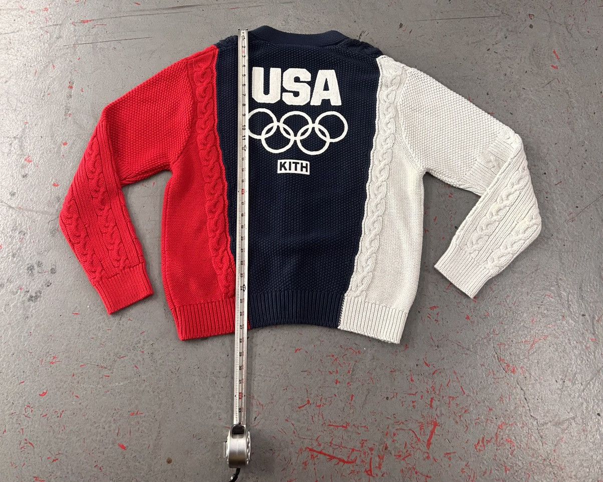 Kith Kith Team USA Cable Knit Cardigan Size Large Size US L / EU 52-54 / 3 - 7 Thumbnail