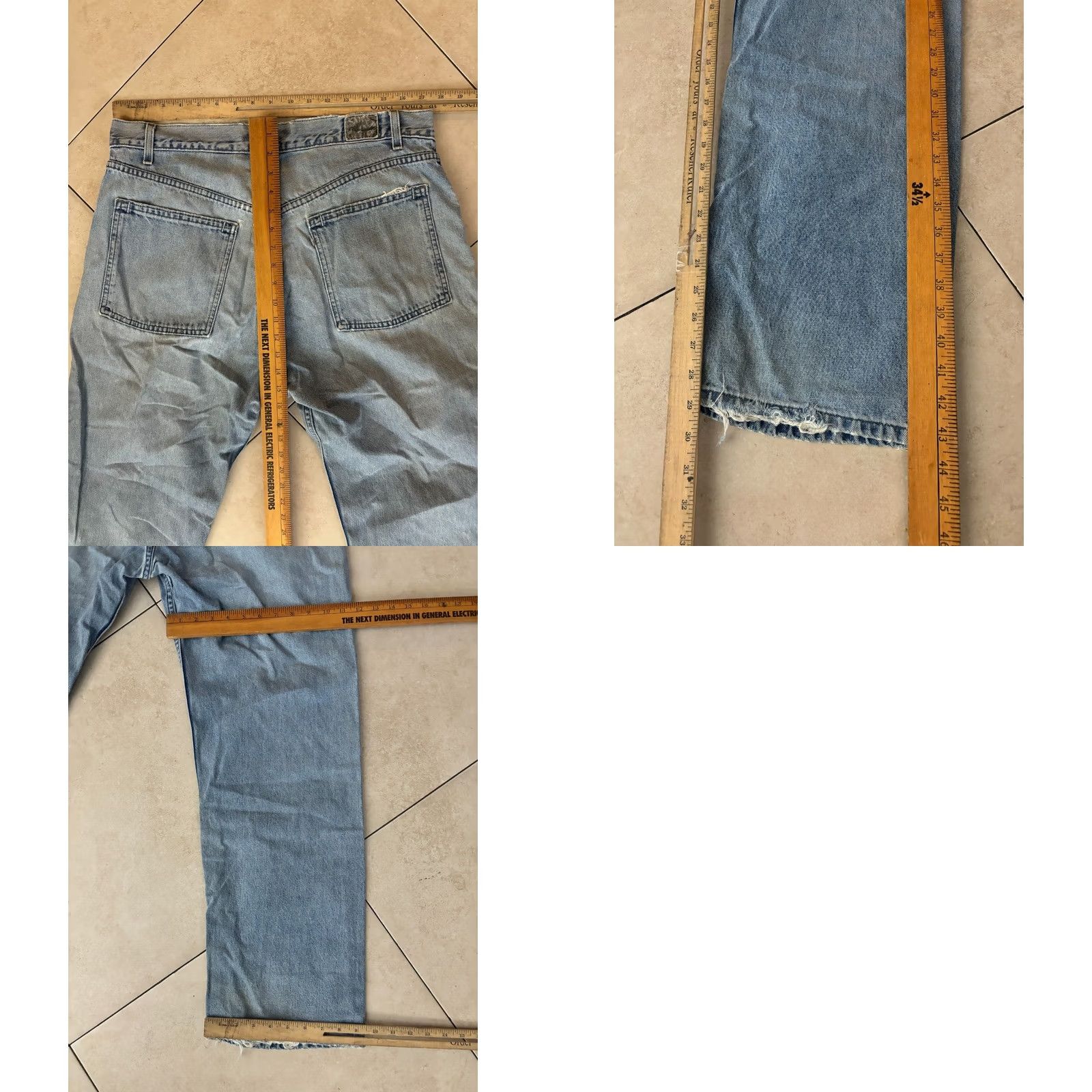 Levi's VINTAGE Levi's Silvertab Jeans Light Wash Straight 34 Men's Denim 8/10 Distressed Pockets USA 2040 29in Inseam Size US 34 / EU 50 - 8 Thumbnail