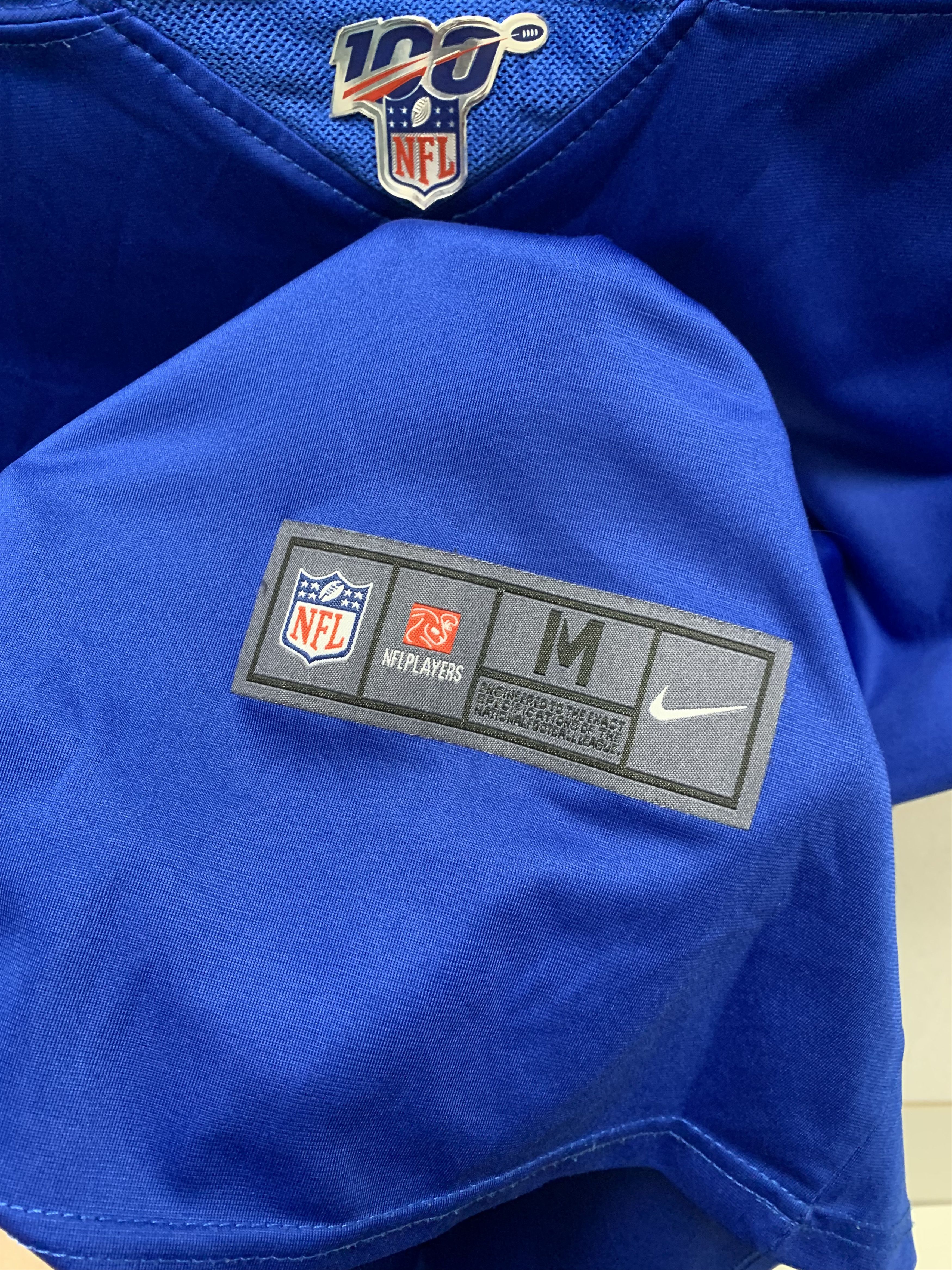 NFL Eli Manning 10 New York NY GIANTS NFL NIKE blue jersey M Size US M / EU 48-50 / 2 - 6 Thumbnail