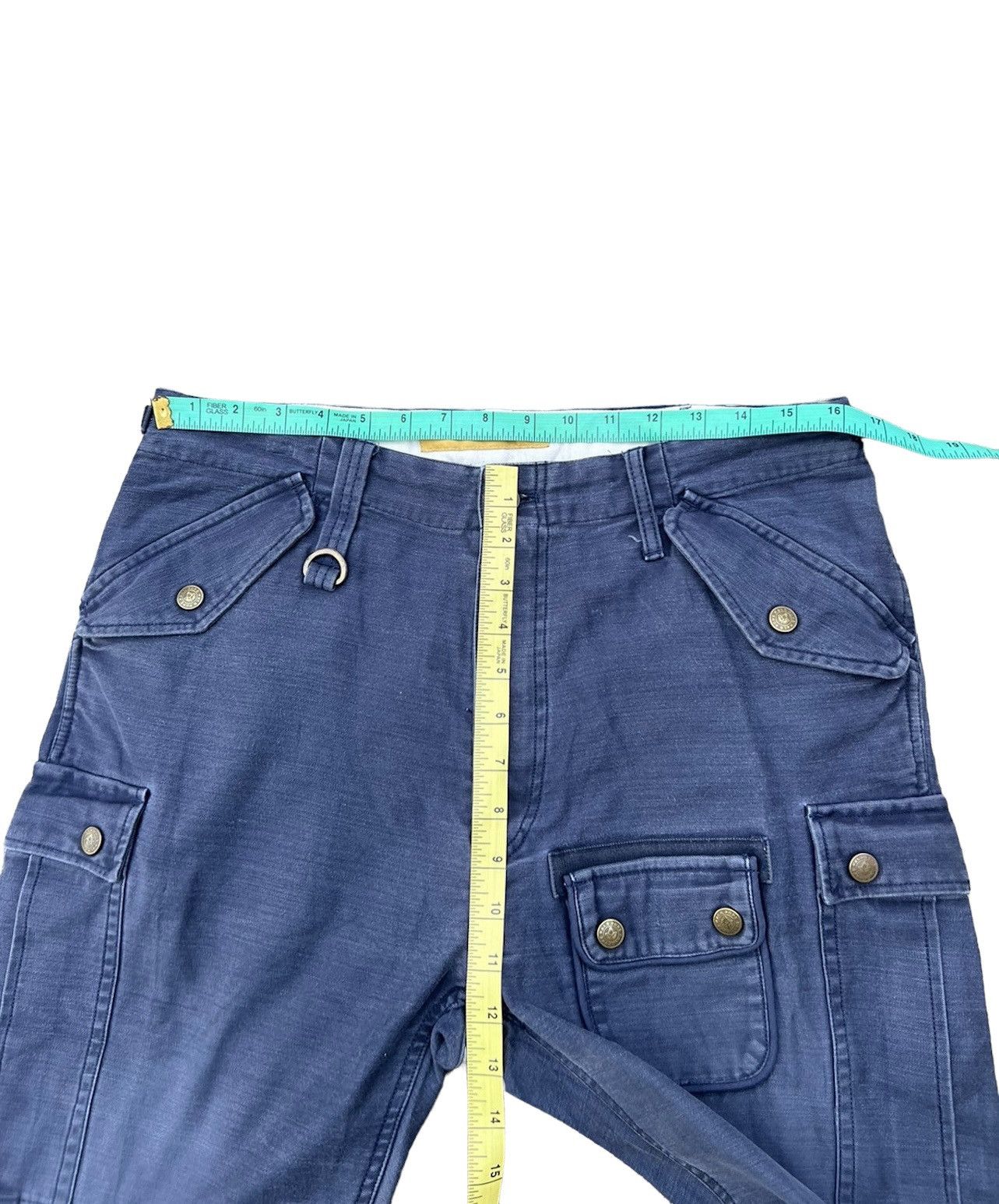Backbone Backbone Japan Faded Navy Tactical Flare Cargo Trouser Pant Size US 31 - 3 Thumbnail