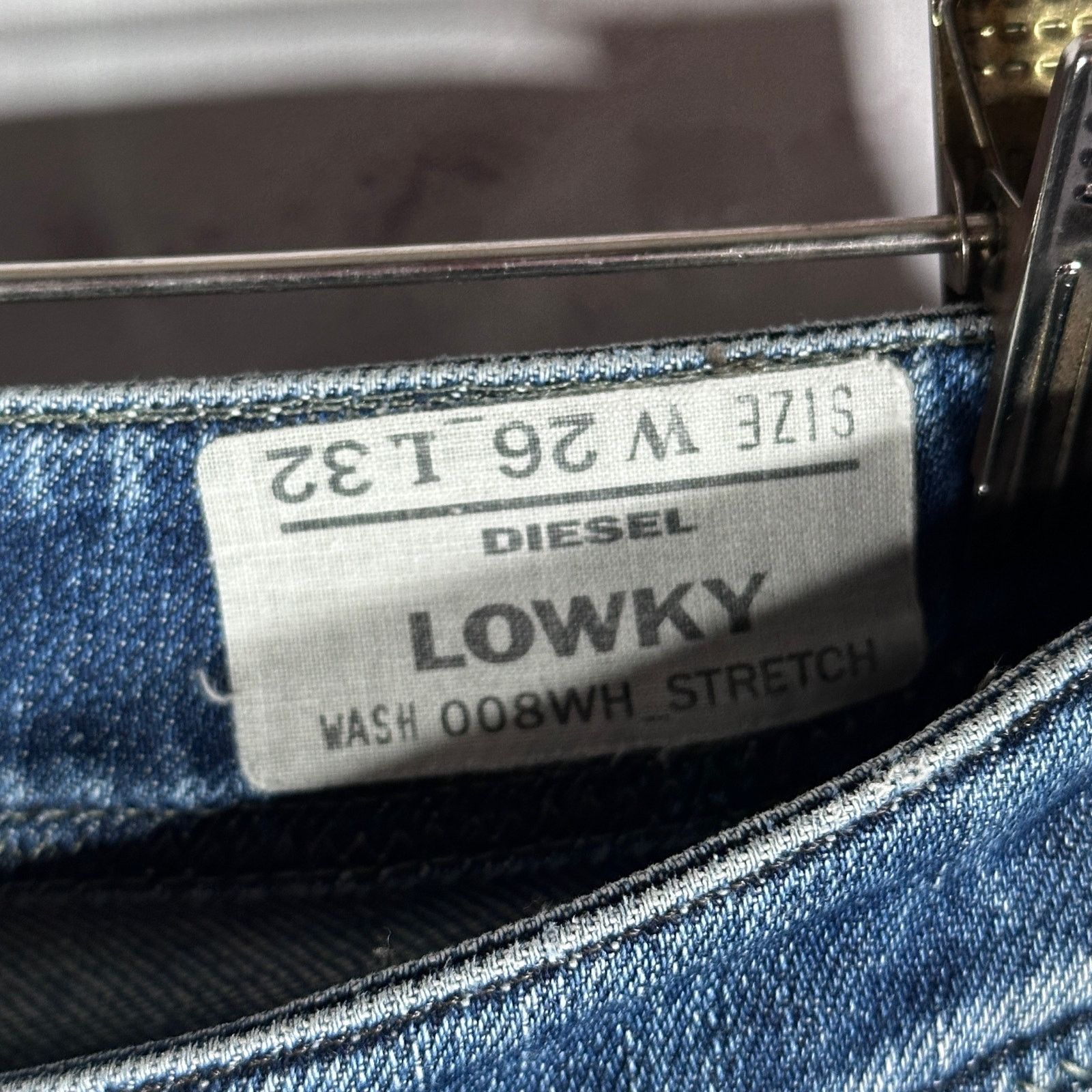 Diesel Lowky Slim Blue Denim Size US 26 / EU 42 - 8 Thumbnail