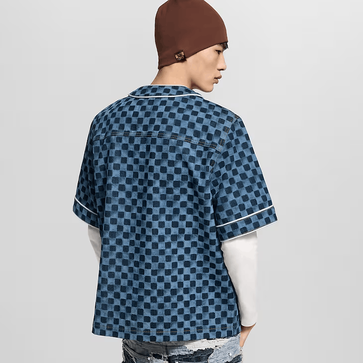 Louis Vuitton Damier Denim Baseball Shirt Size US M / EU 48-50 / 2 - 3 Thumbnail