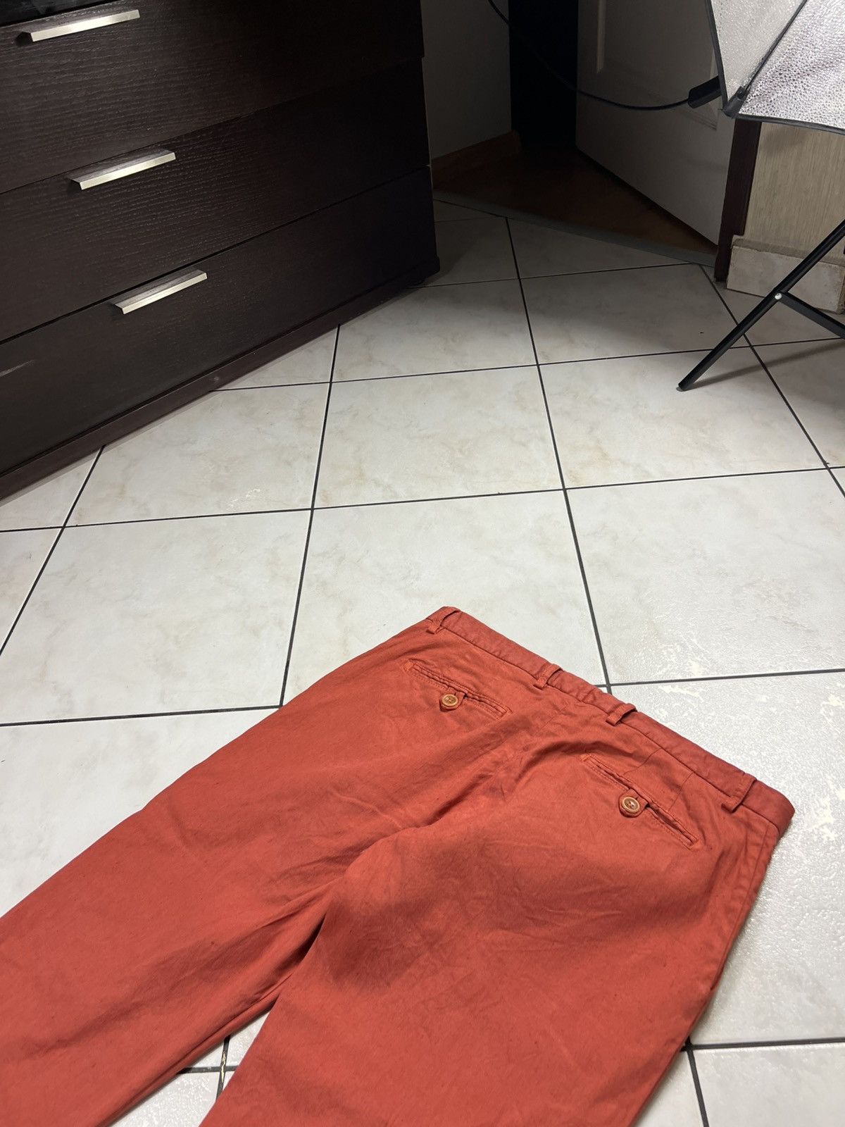 Etro Etro Milano casual linen cotton chino orange trousers Size US 34 / EU 50 - 19 Thumbnail
