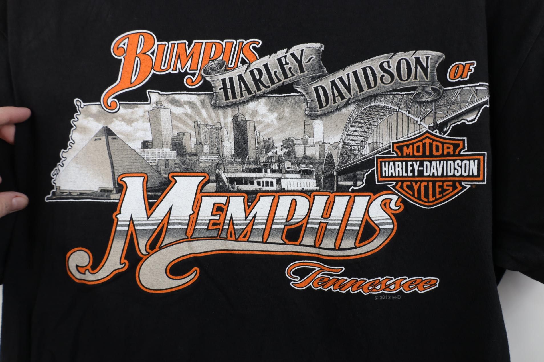 Harley Davidson Vintage Y2K Harley Davidson Spell Out Big Logo T-Shirt Black Size US M / EU 48-50 / 2 - 13 Thumbnail