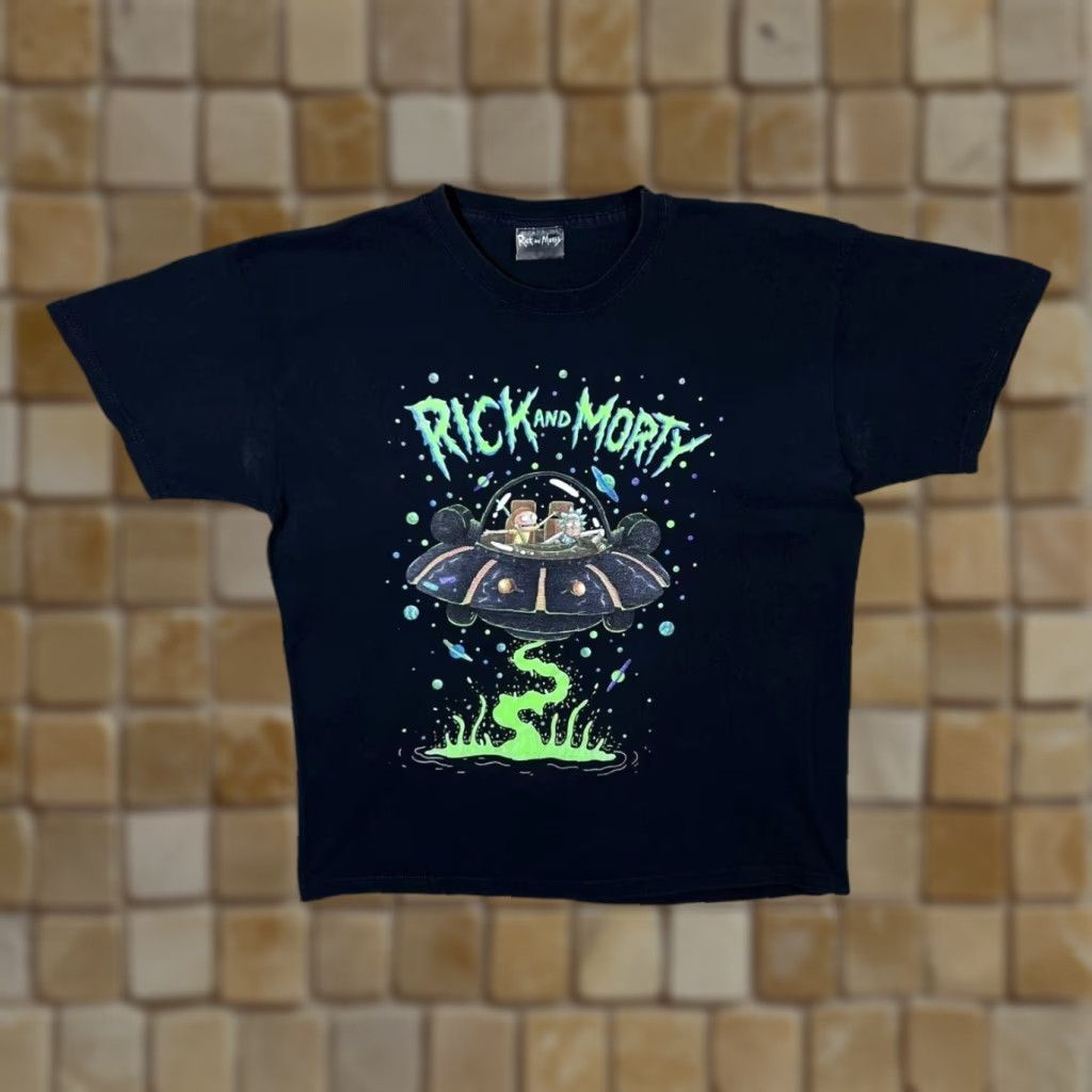 Swims Adult Swim Rick And Morty Sci-Fi Cartoon TV Show Graphic Black T-Shirt Large Mens Regular Cotton Size US L / EU 52-54 / 3 - 1 Thumbnail