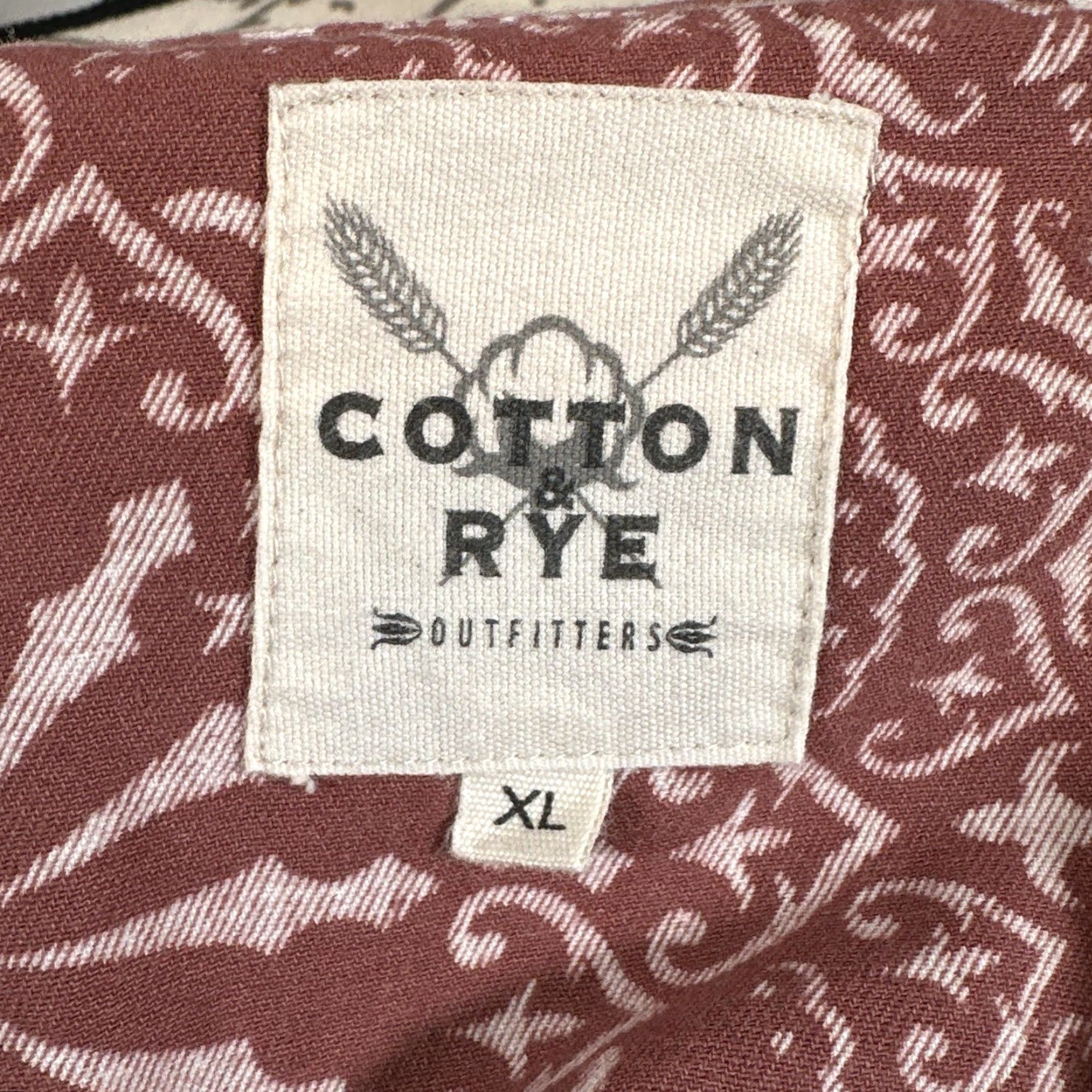 Vintage Cotton & Rye Outfitters Shirt Mens XL Rust Bandana Paisley Western Pearl Snap Cowboy Size US XL / EU 56 / 4 - 7 Thumbnail