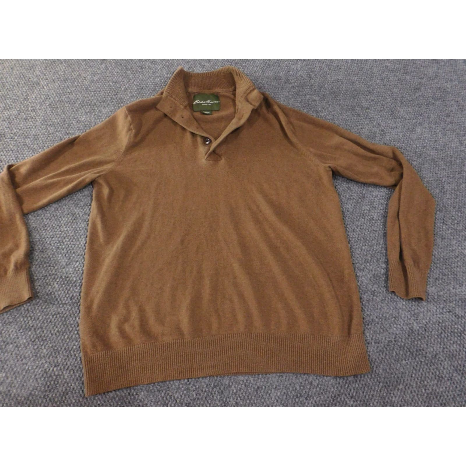 Eddie Bauer VINTAGE Eddie Bauer Sweater Mens XL Brown Pullover Retro Outdoors Hiking Mock Neck Long Sleeve Chunky-Knit Size US XL / EU 56 / 4 - 4 Thumbnail