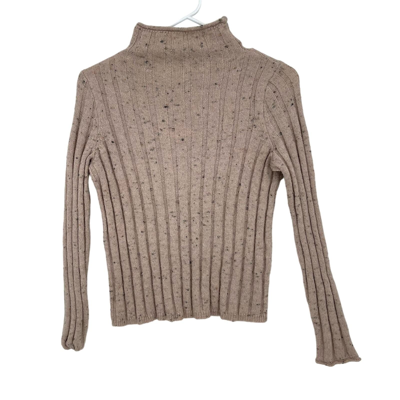 Madewell Madwell XXS Donegal Evercrest Turtleneck Knit Sand Bodycon Size XXS / US 00 / IT 34 - 1 Thumbnail