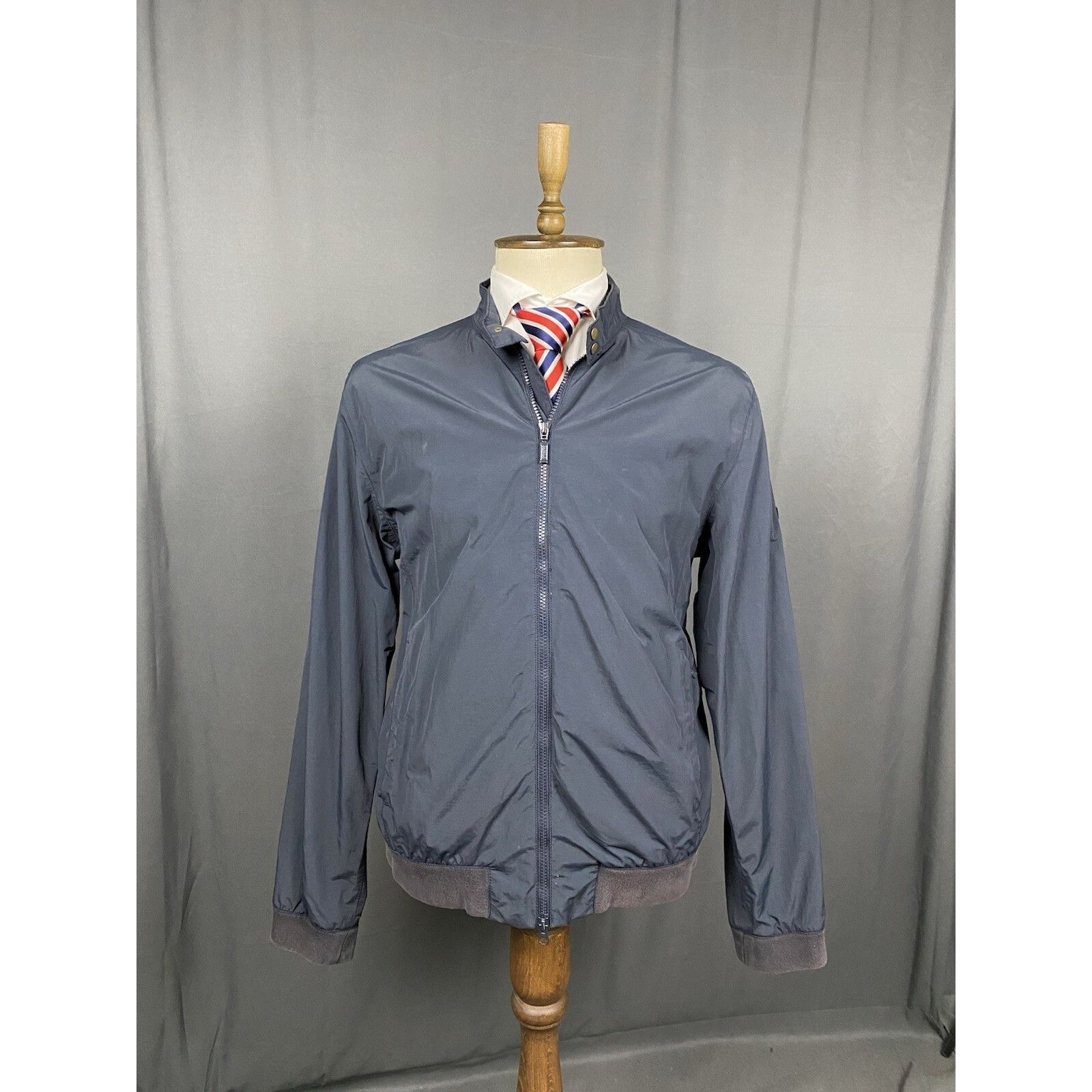 Barbour Barbour International Runnel Men's Blue Nylon Bomber Waterpr Size US XL / EU 56 / 4 - 1 Thumbnail