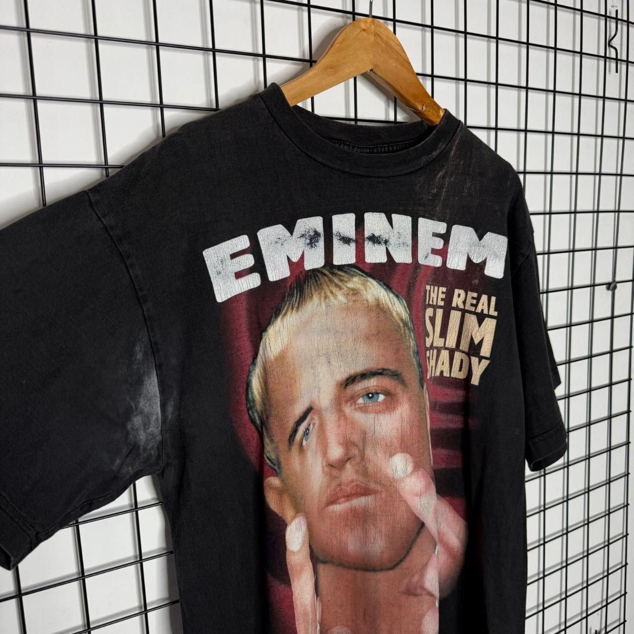 Vintage Eminem Double Sided T shirt Tee Rap Hip Hop Black Size US XL / EU 56 / 4 - 3 Thumbnail