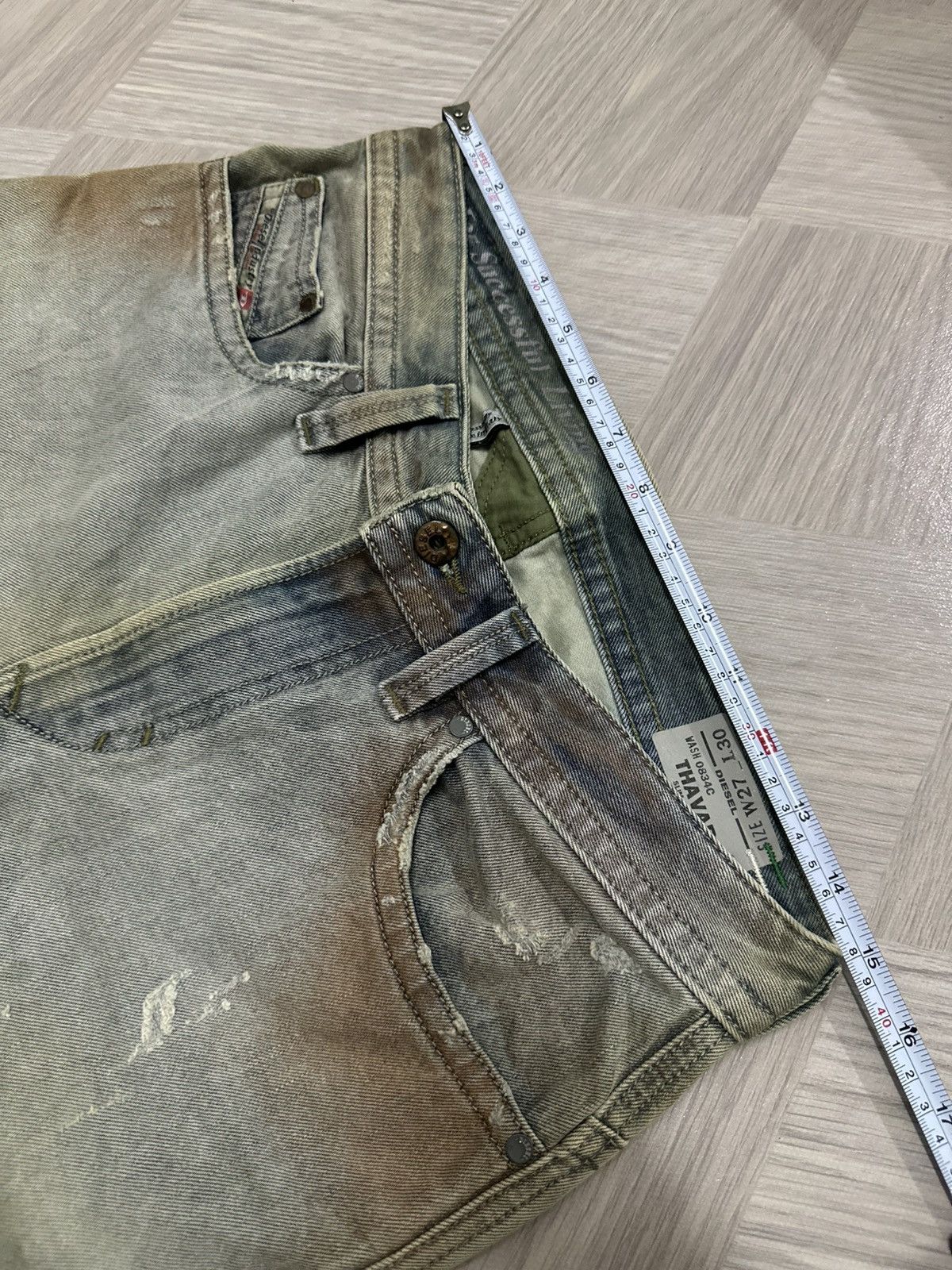 Diesel Diesel Thavar Mud Wash Slim Skinny Jeans Size US 30 / EU 46 - 19 Thumbnail