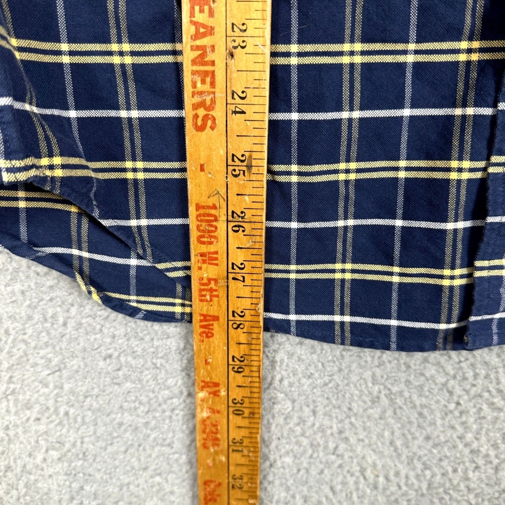 J.Crew J. Crew Oxford Shirt Button-Down Mens Medium Blue Yellow Plaid Slim Long Sleeve Shirt Size US M / EU 48-50 / 2 - 7 Thumbnail