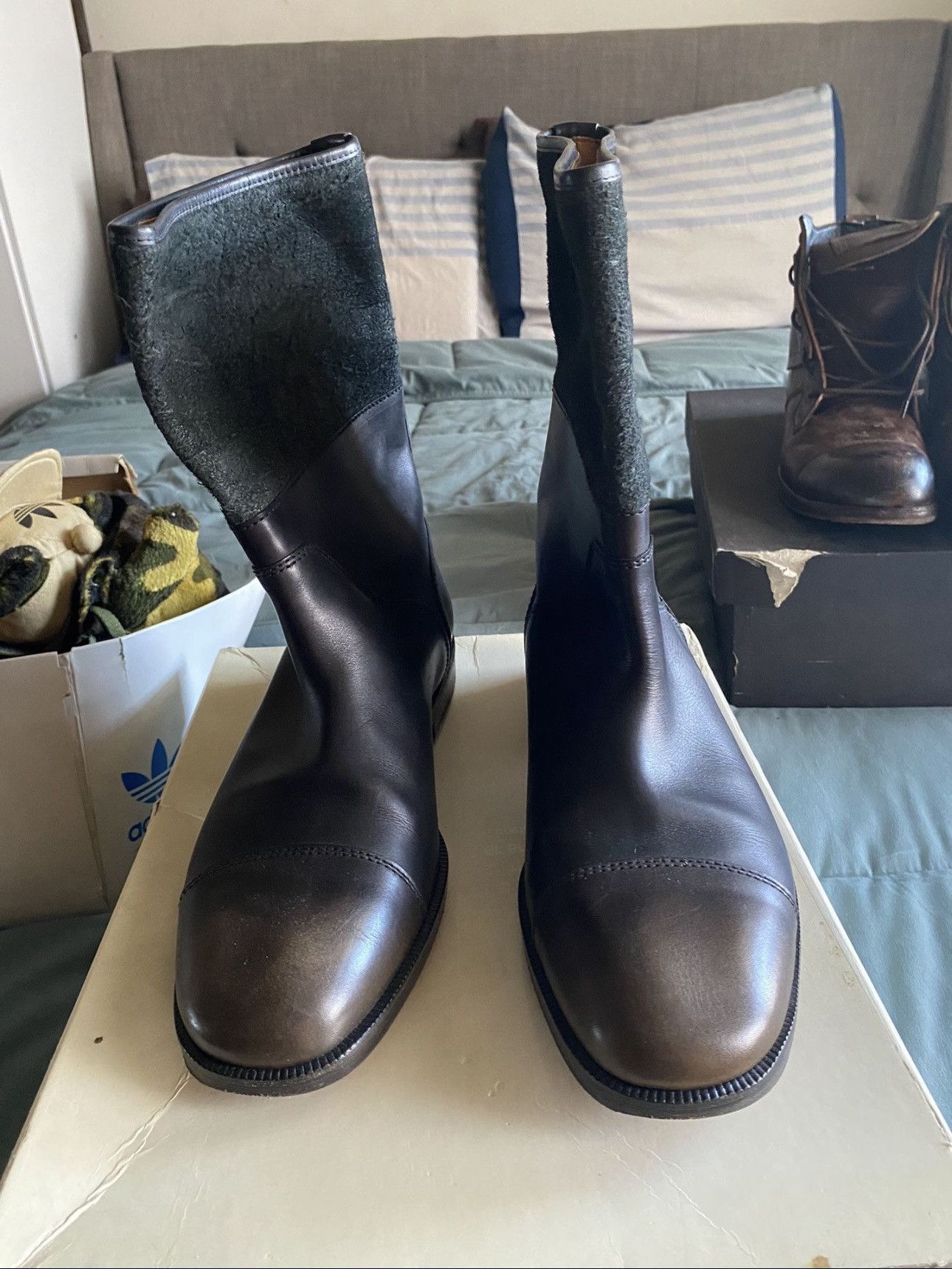 Maison Margiela Maison Margiela Fold-Over Leather Boots Size US 9 / EU 42 - 2 Thumbnail