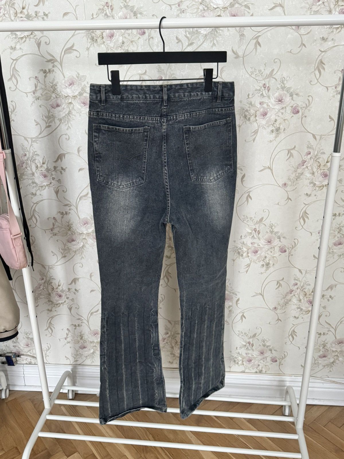 Japanese Brand × Vintage Lost tape flared denim Size US 31 - 4 Thumbnail