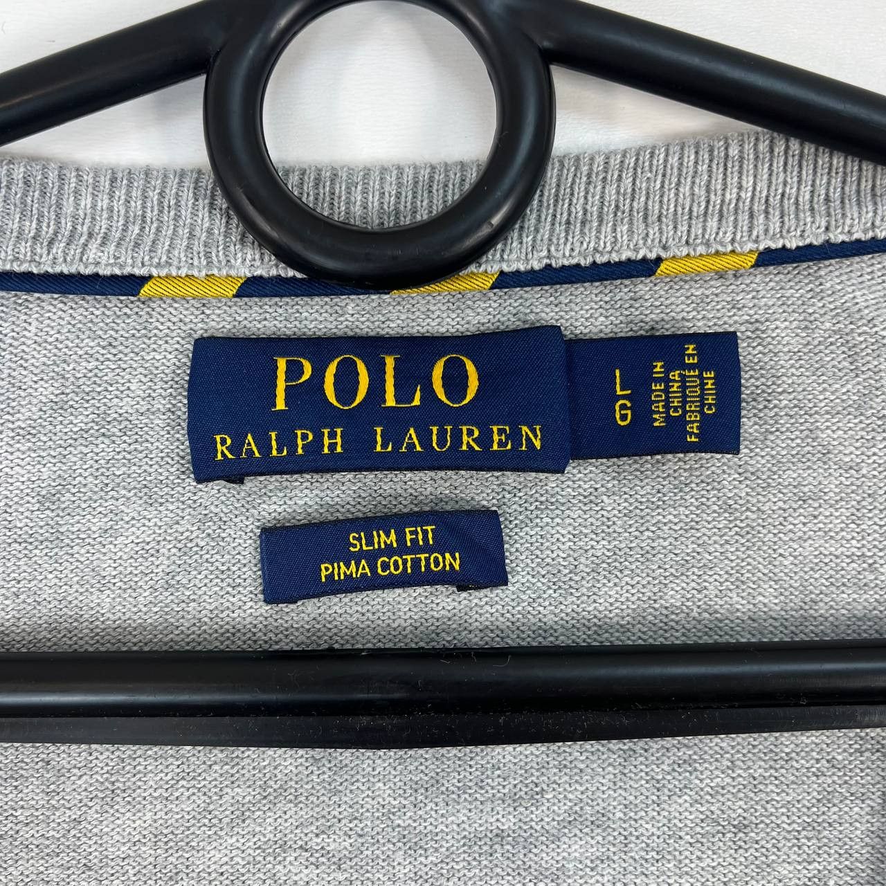 Polo Ralph Lauren Polo Ralph Lauren V Neck Sweater Jumper Slim Fit Pima Size L Size US L / EU 52-54 / 3 - 2 Thumbnail