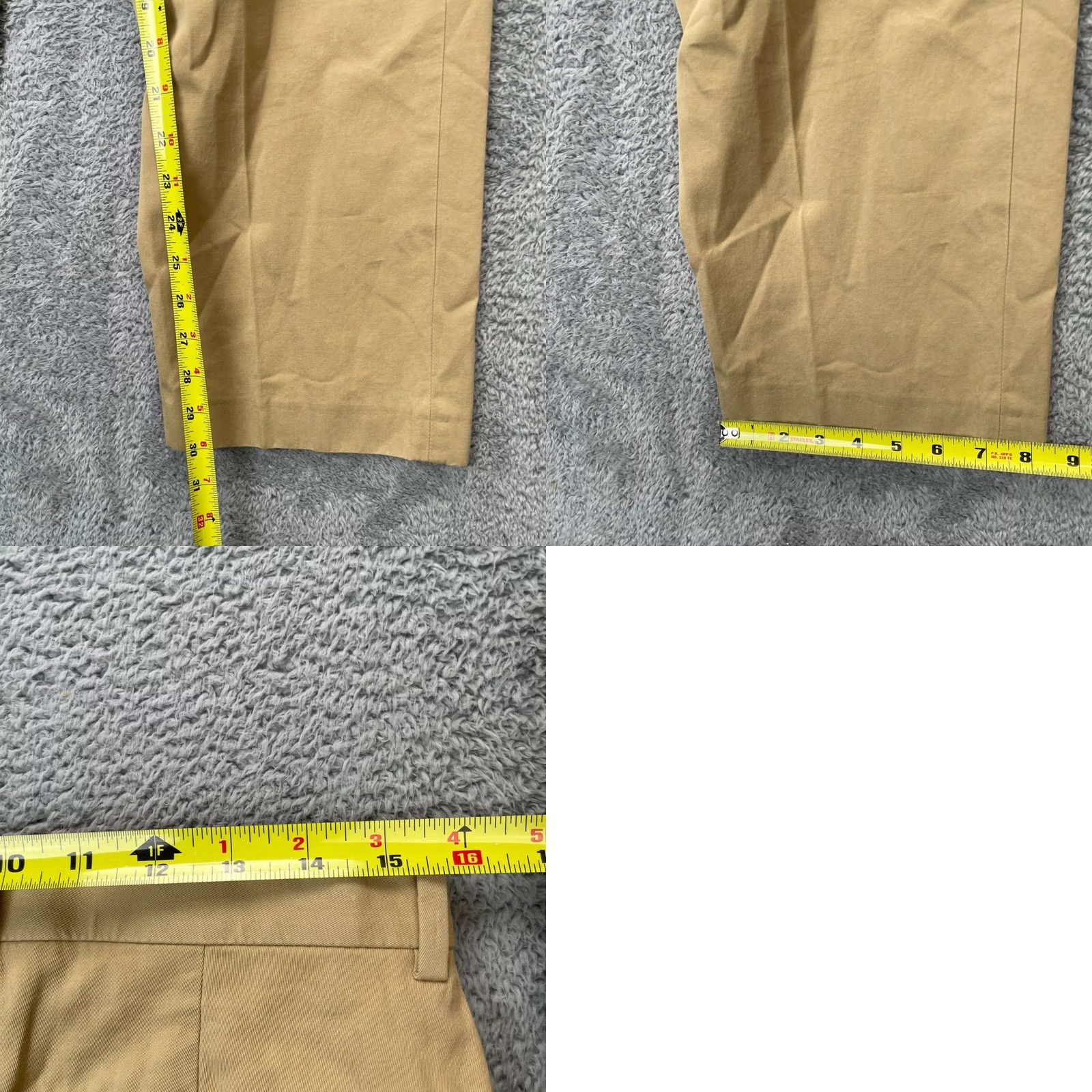 J.Crew VINTAGE J.CREW PANTS Mens 32x32 Brown Dress Straight Leg Cotton Business Formal Pants Size US 32 / EU 48 - 8 Thumbnail