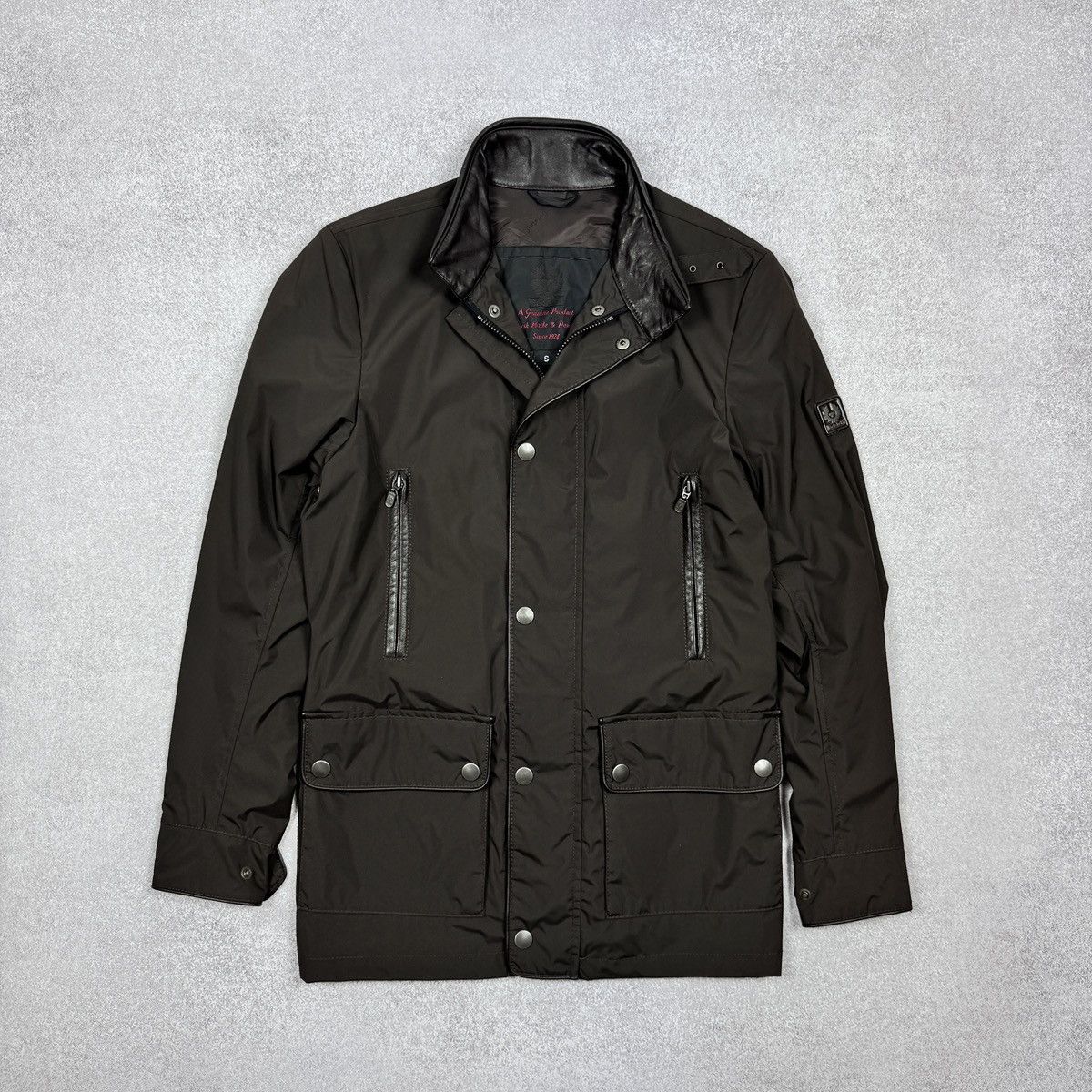 Belstaff Men`s Belstaff Nylon Gold Label Brown Jacket Size S-M Size US S / EU 44-46 / 1 - 2 Thumbnail