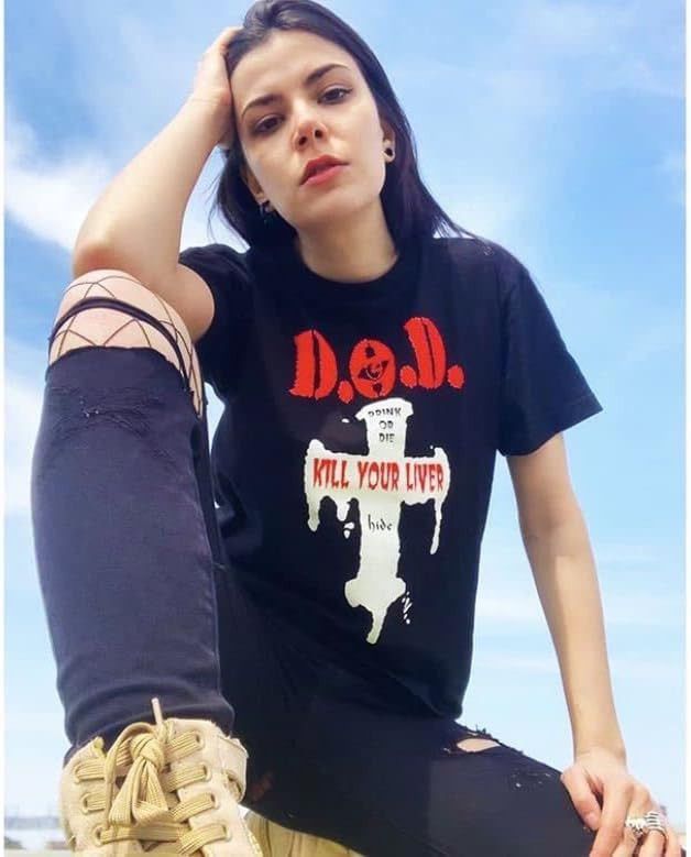 Band Tees Rare🔥Vtg 90s DOD Drink Or Die Japan Band T Shirt Size US XL / EU 56 / 4 - 3 Thumbnail
