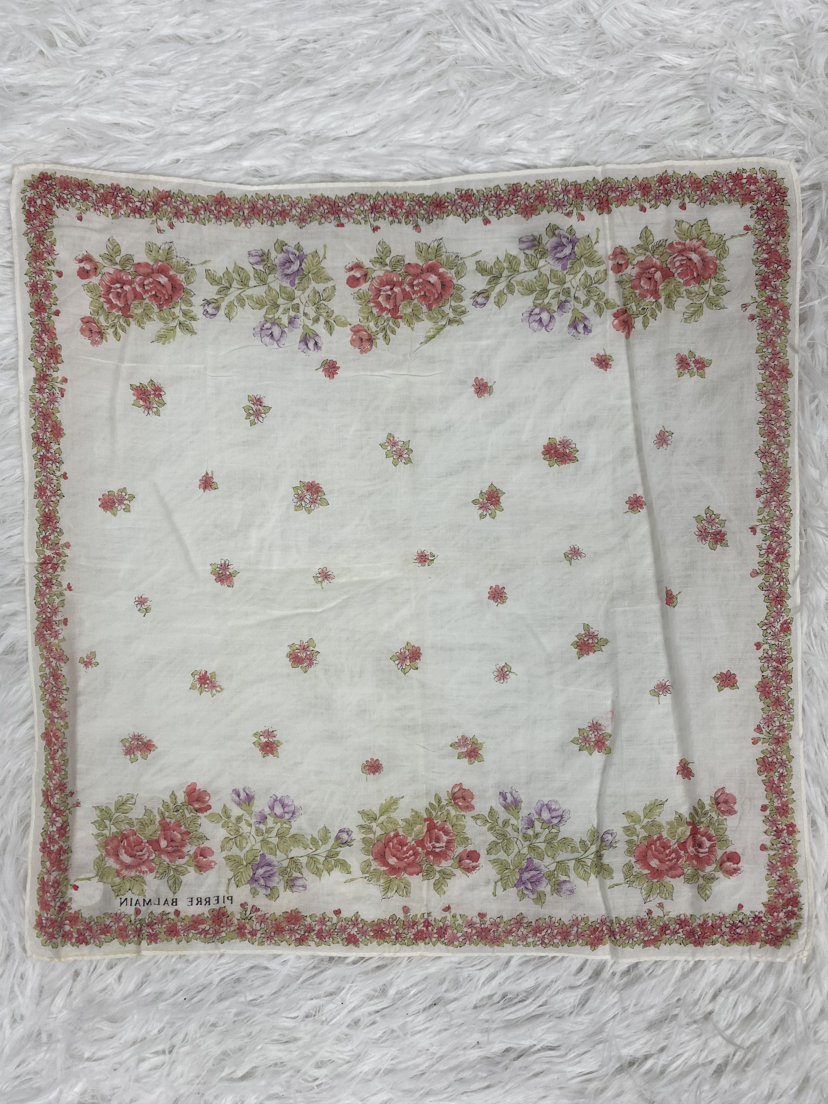 Pierre Balmain Vintage Pierre Balmain Handkerchief PH0037 Size ONE SIZE - 4 Thumbnail
