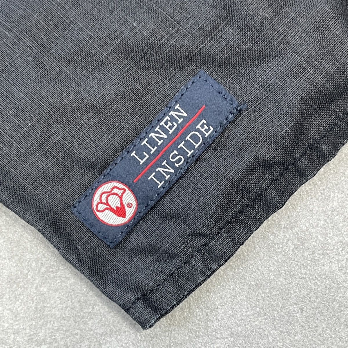 Armani × Vintage Vintage Armani Jeans Linen Blazer Size M Size M / US 6-8 / IT 42-44 - 13 Thumbnail