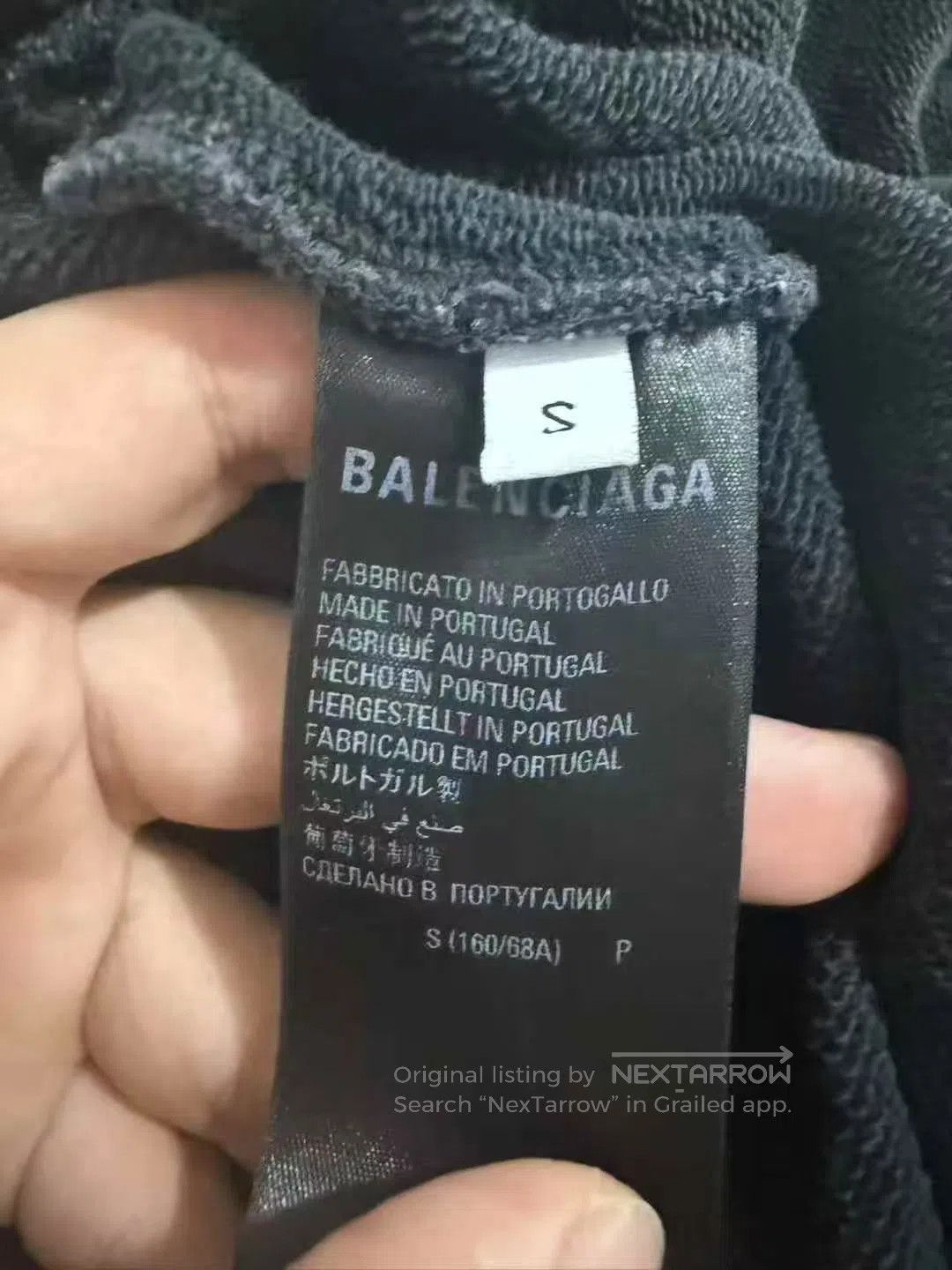 Balenciaga Balenciaga size S Black Watercolor Faded Destroyed Embroid Size US 27 - 4 Thumbnail