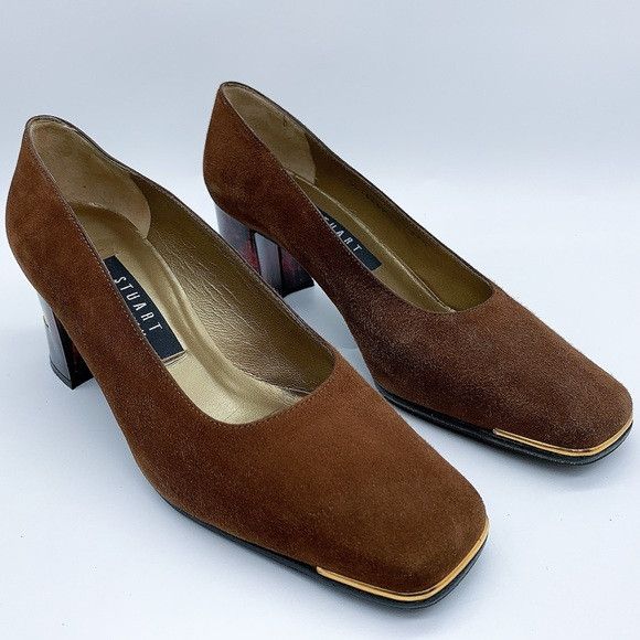 Stuart Weitzman STUART WEITZMAN Suede Leather High Heels Classic Pump Size US 7 / IT 37 - 1 Thumbnail